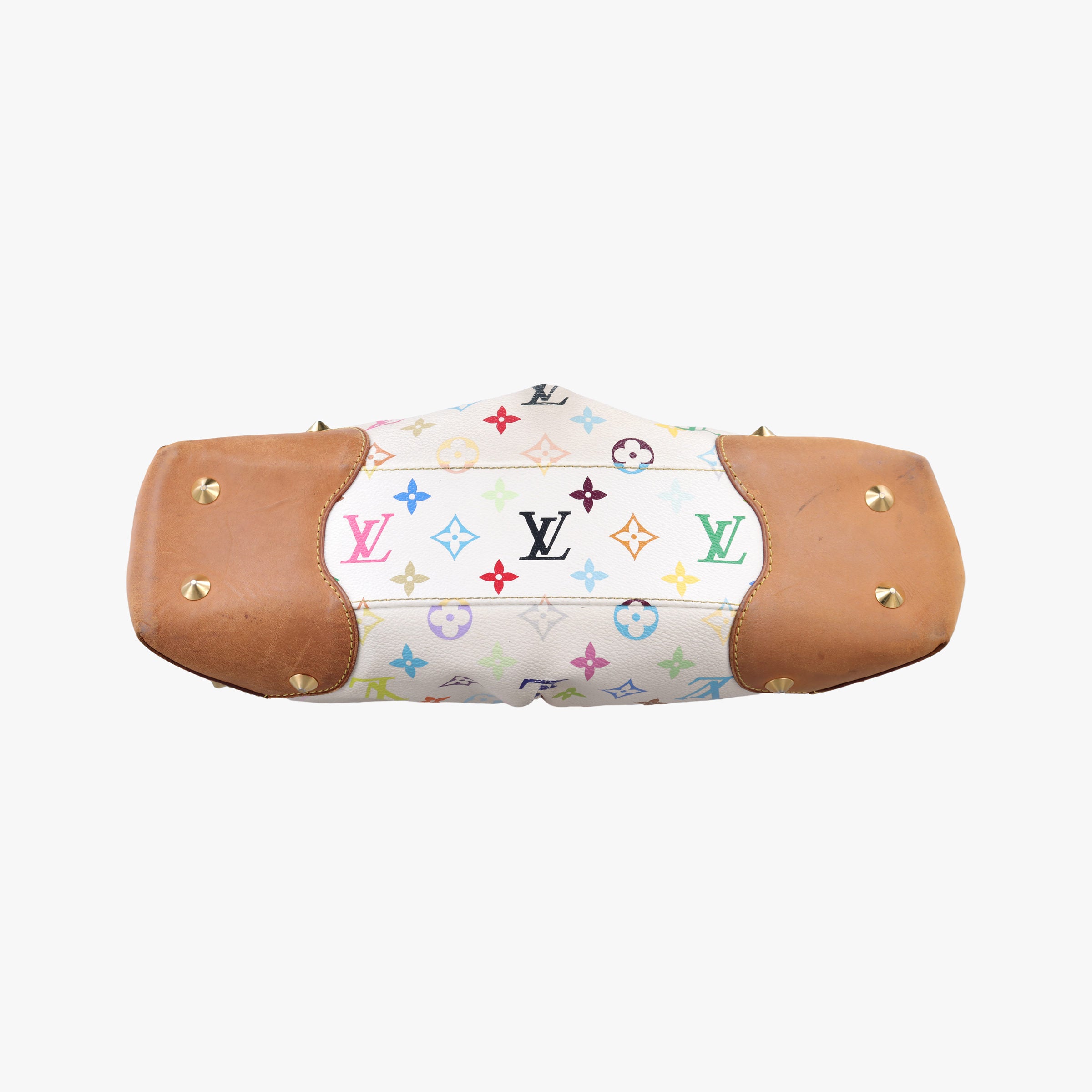 Pre-owned Louis Vuitton JUDY MM white Monogram Multicolor M40255 shoulderbag | stylenewstar