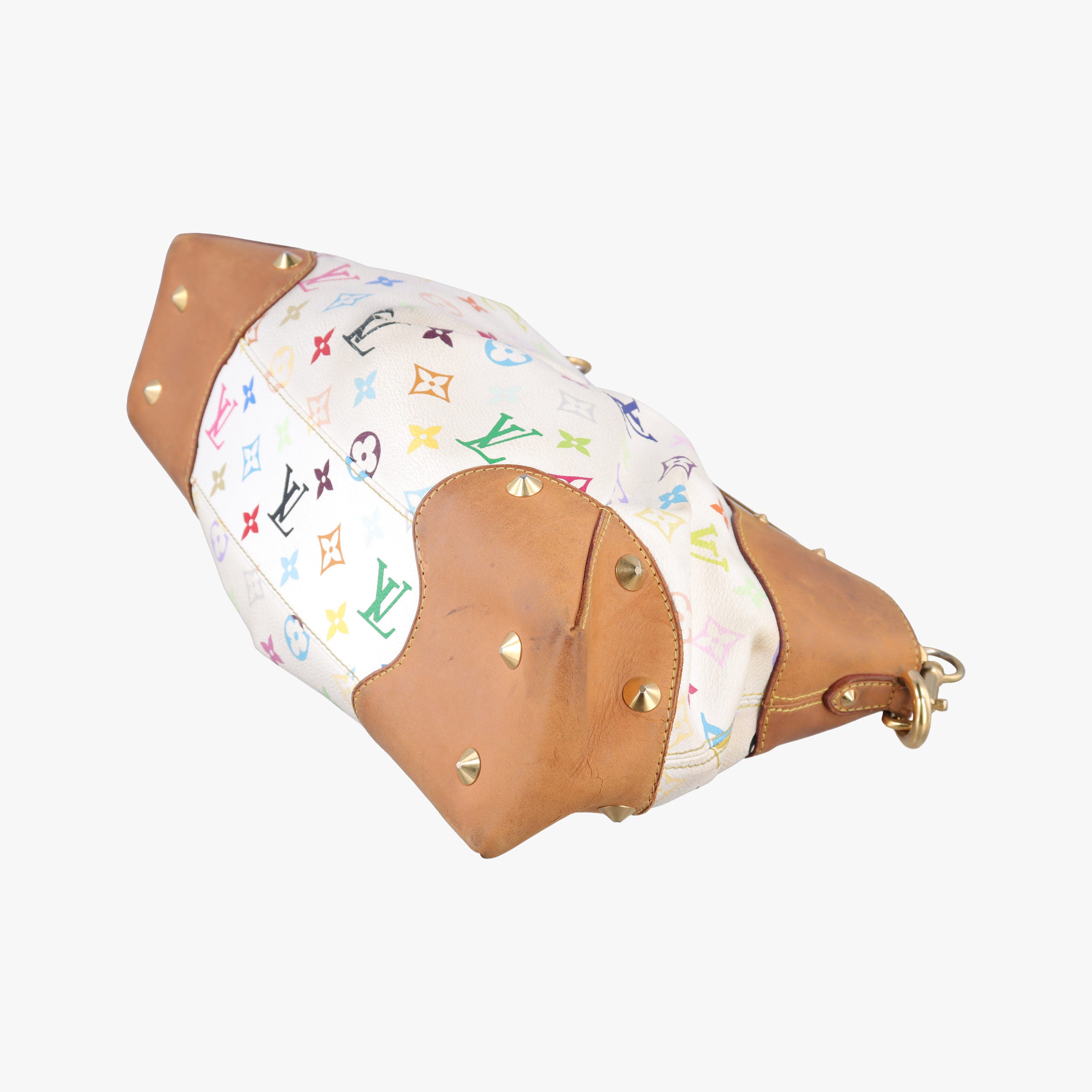 Pre-owned Louis Vuitton JUDY MM white Monogram Multicolor M40255 shoulderbag | stylenewstar