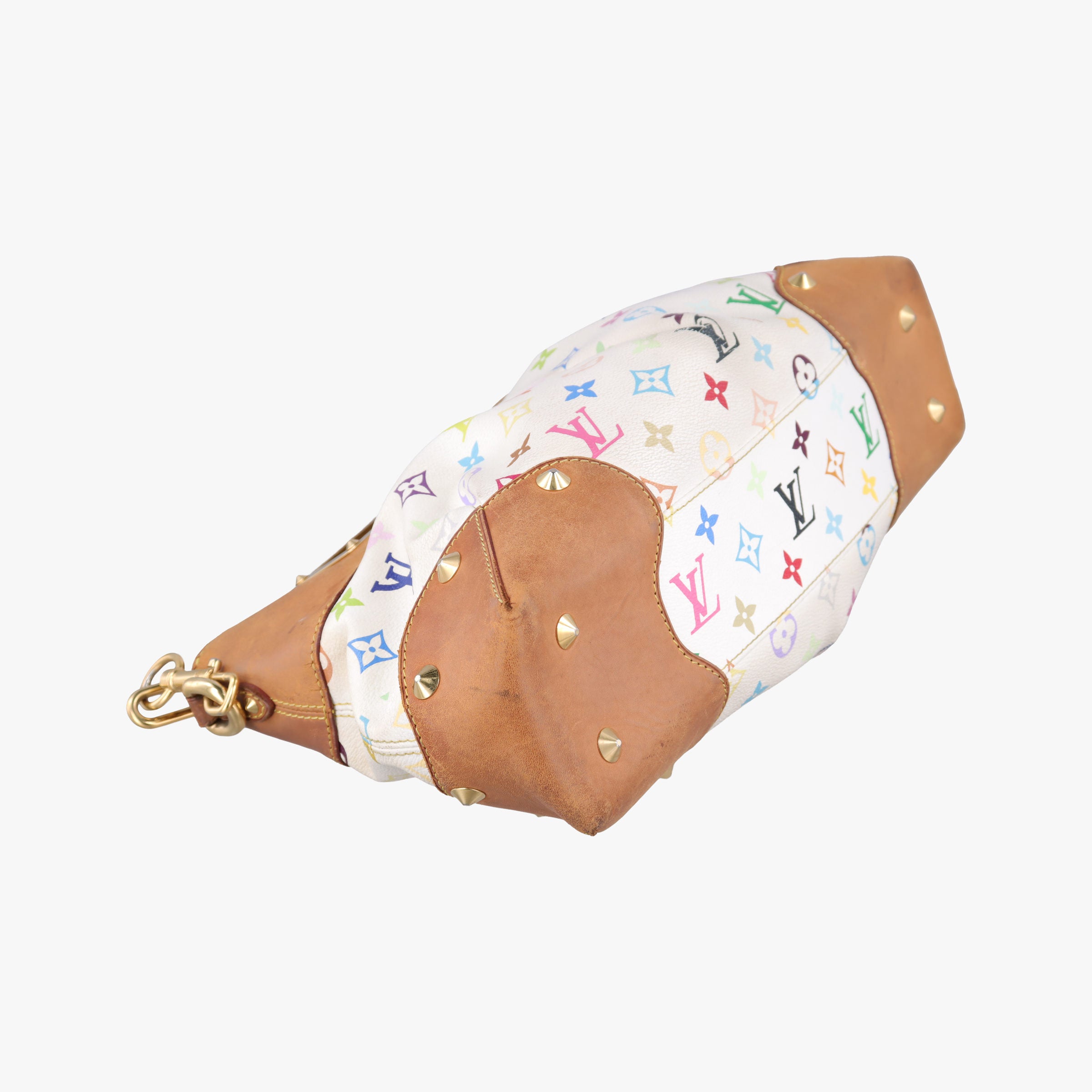 Pre-owned Louis Vuitton JUDY MM white Monogram Multicolor M40255 shoulderbag | stylenewstar