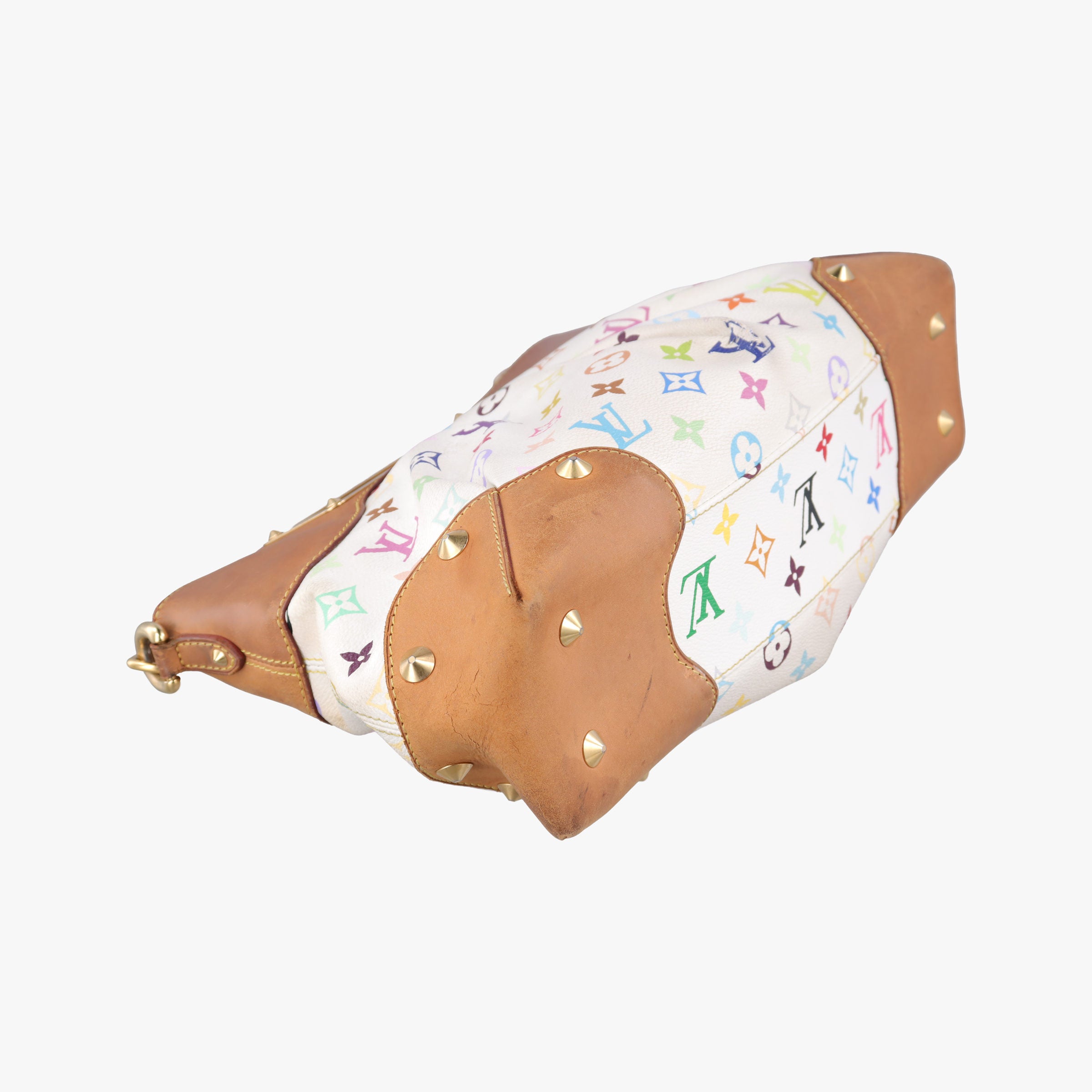 Pre-owned Louis Vuitton JUDY MM white Monogram Multicolor M40255 shoulderbag | stylenewstar