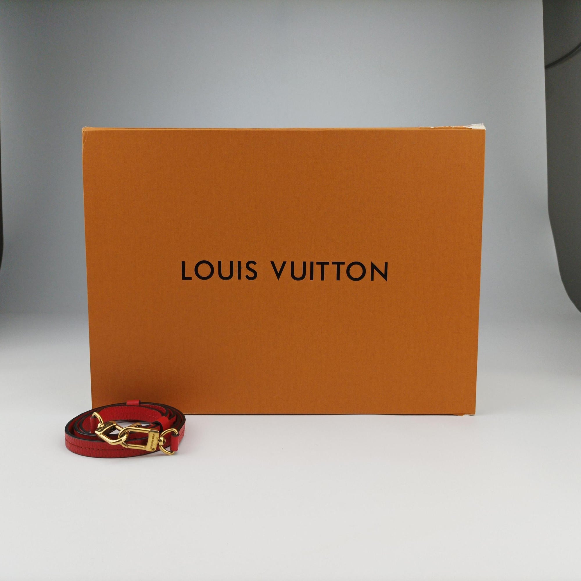 Pre-owned Louis Vuitton RETIRO PM brown×CERISE Monogram Canvas×calf leather M40546 shoulderbag | stylenewstar