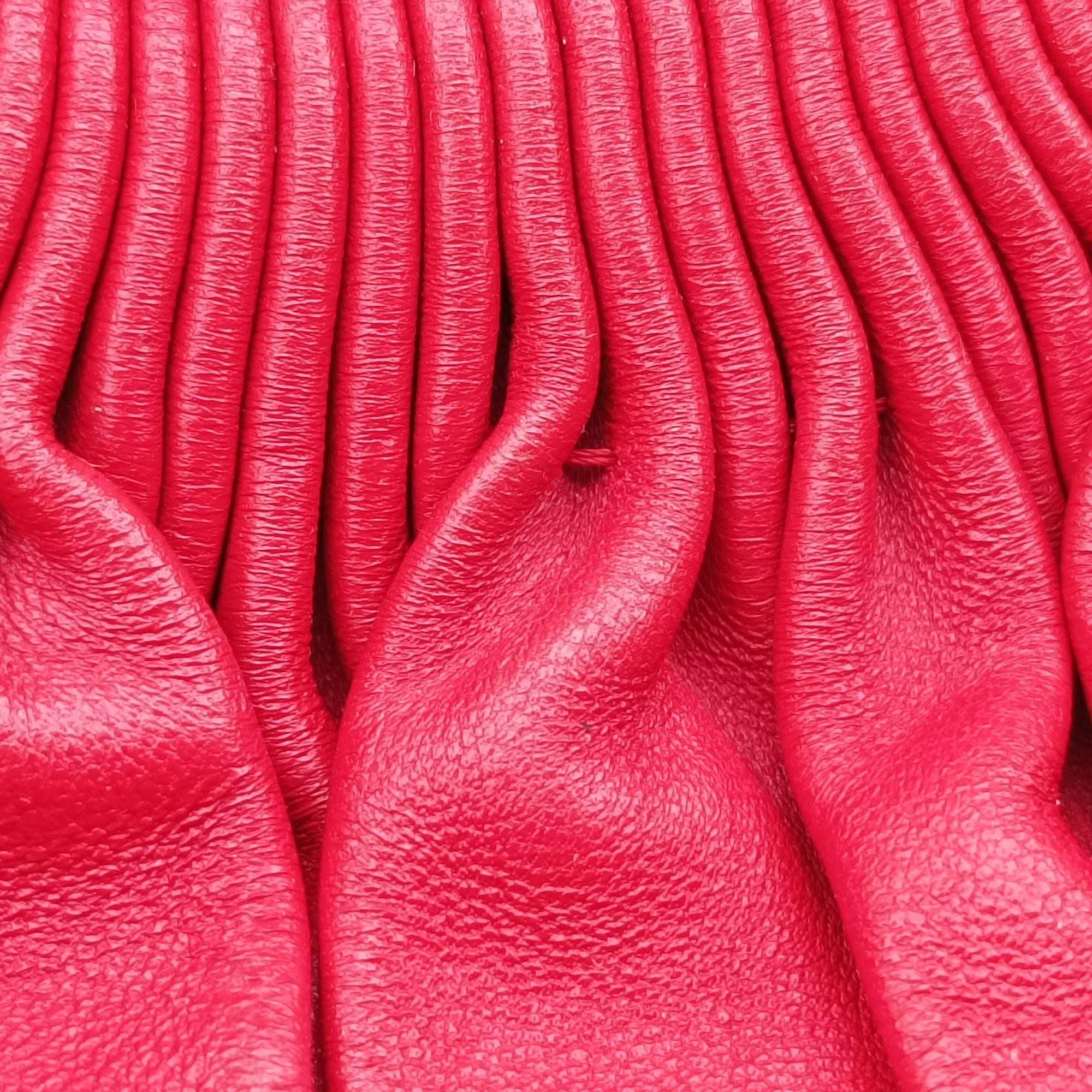 Vintage Christian Dior Plisse Red lambskin  handbag | stylenewstar