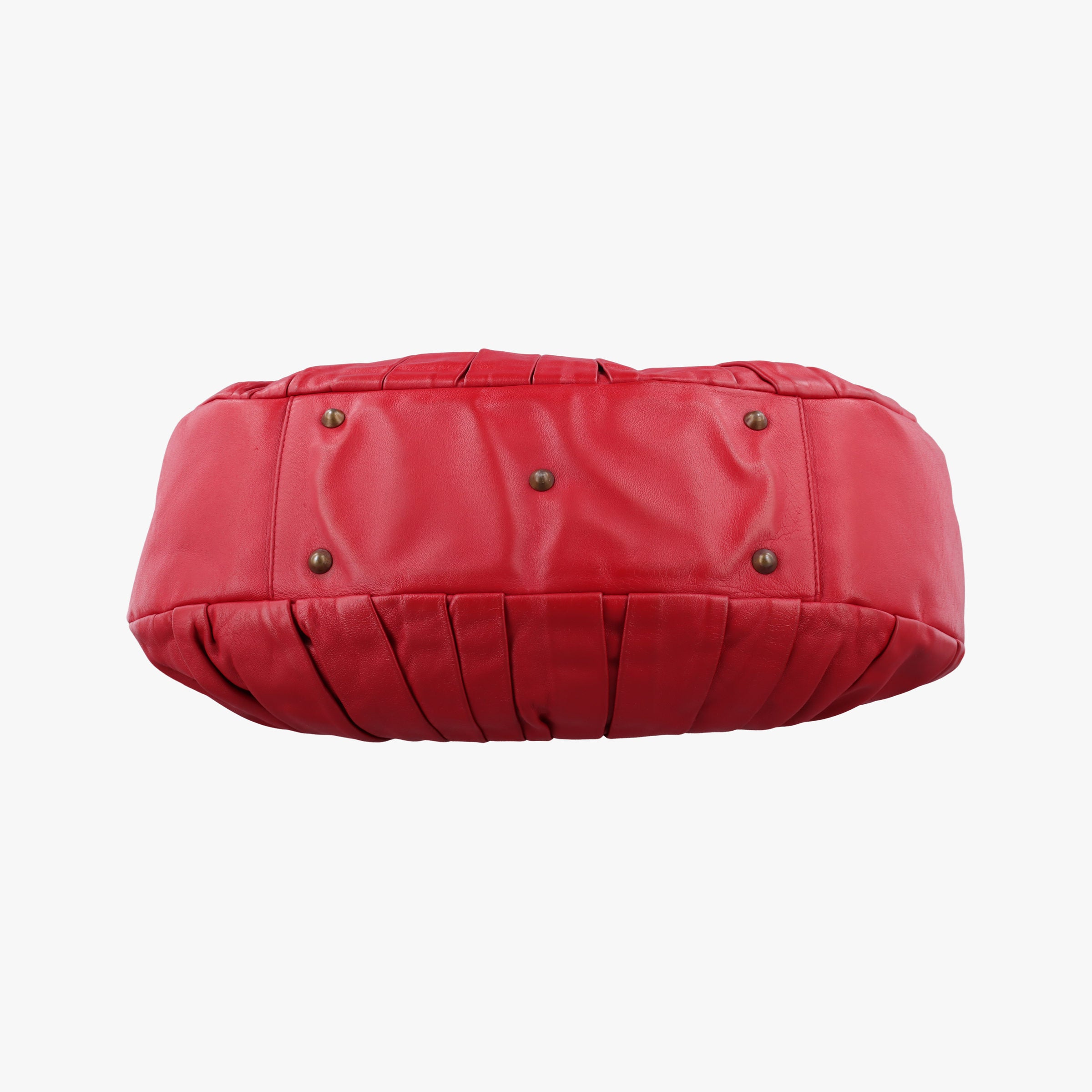 Vintage Christian Dior Plisse Red lambskin  handbag | stylenewstar