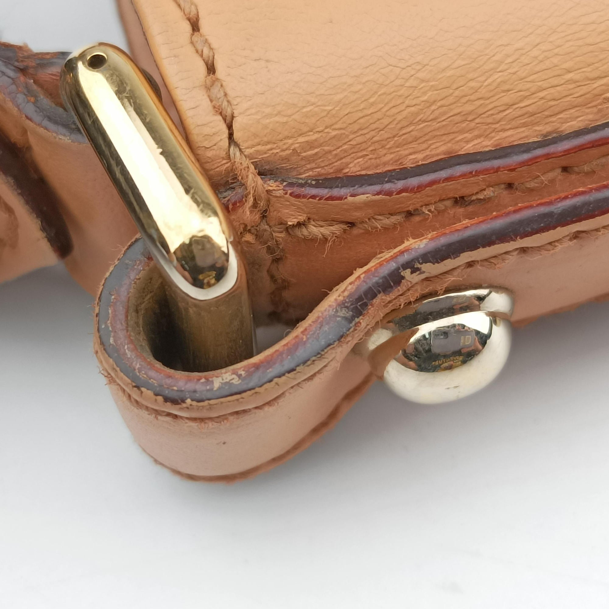 Pre-owned Gucci Horsebit Hobo Ivory×Pink×Multicolor canvas×leather 137388 shoulderbag | stylenewstar