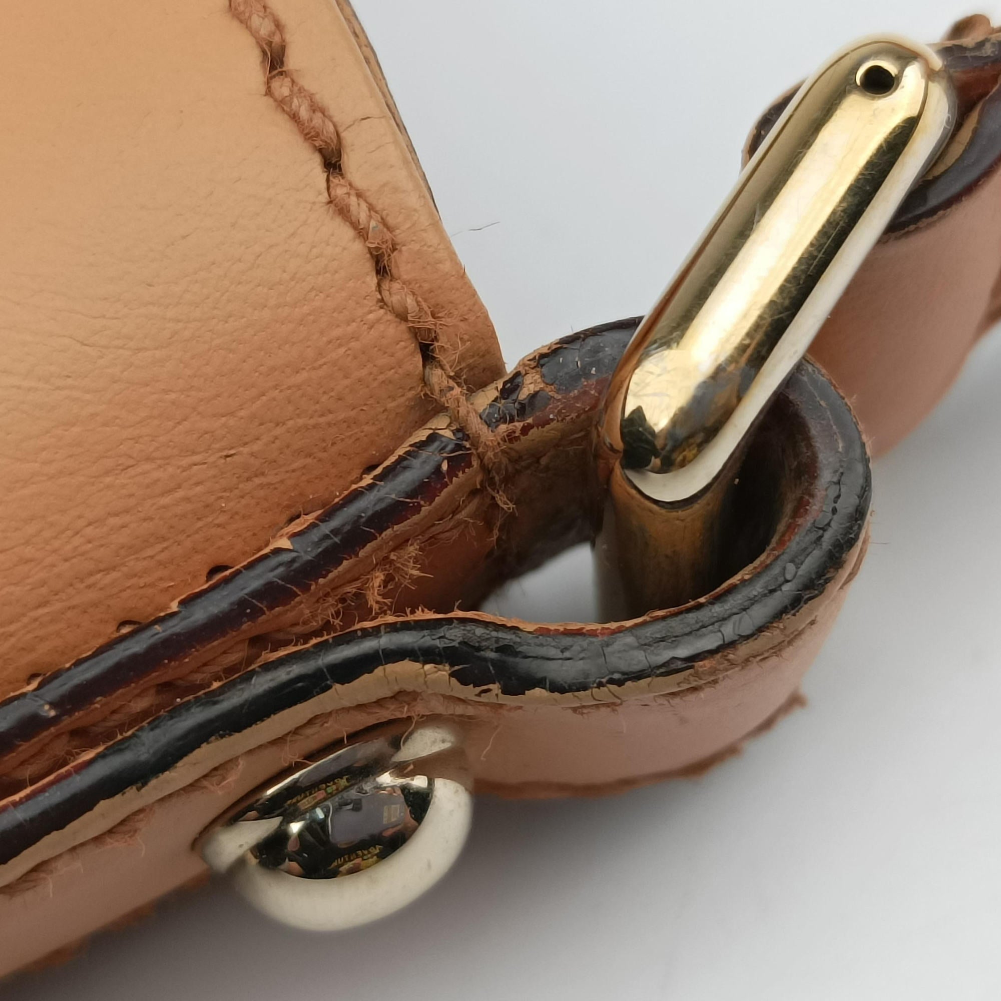 Pre-owned Gucci Horsebit Hobo Ivory×Pink×Multicolor canvas×leather 137388 shoulderbag | stylenewstar