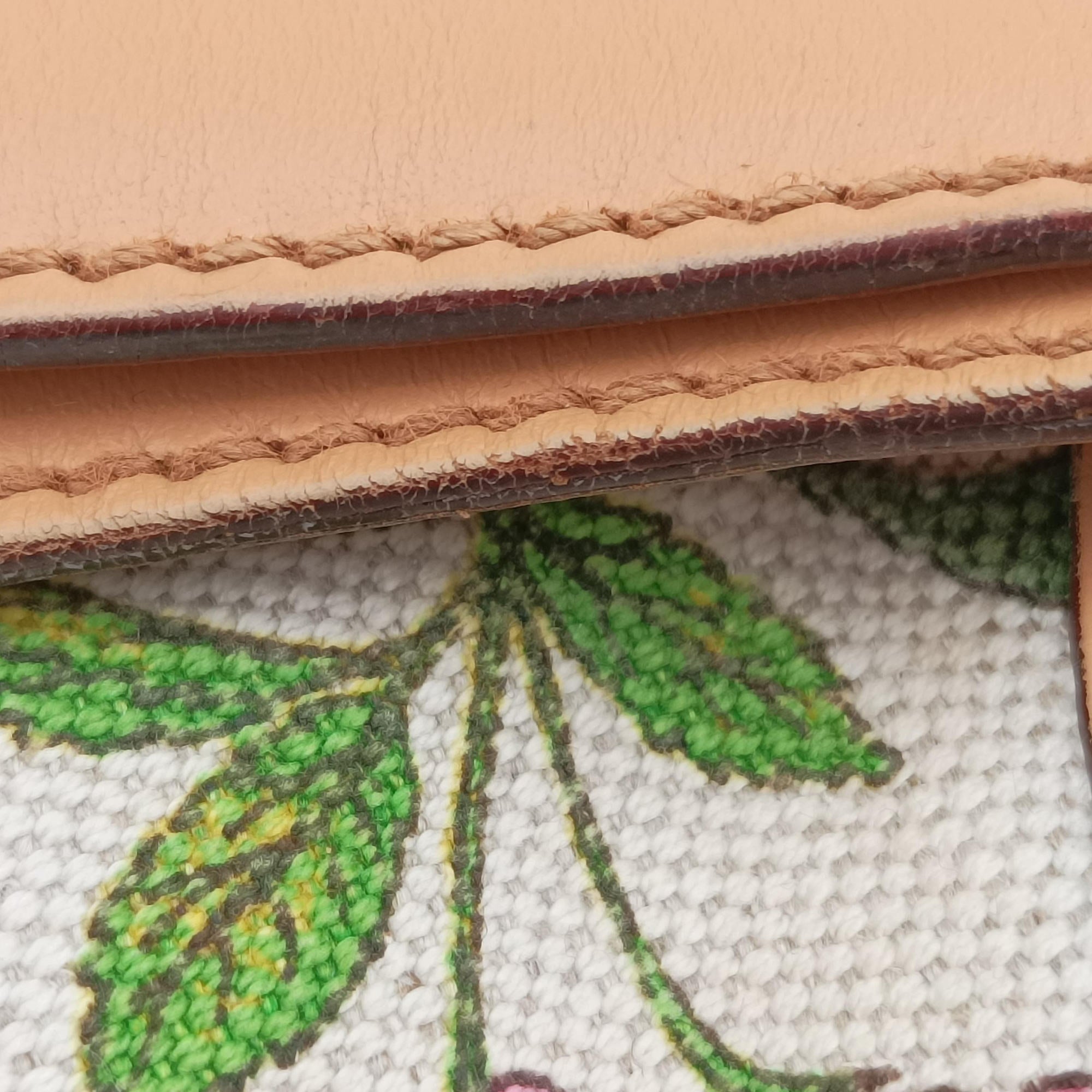 Pre-owned Gucci Horsebit Hobo Ivory×Pink×Multicolor canvas×leather 137388 shoulderbag | stylenewstar