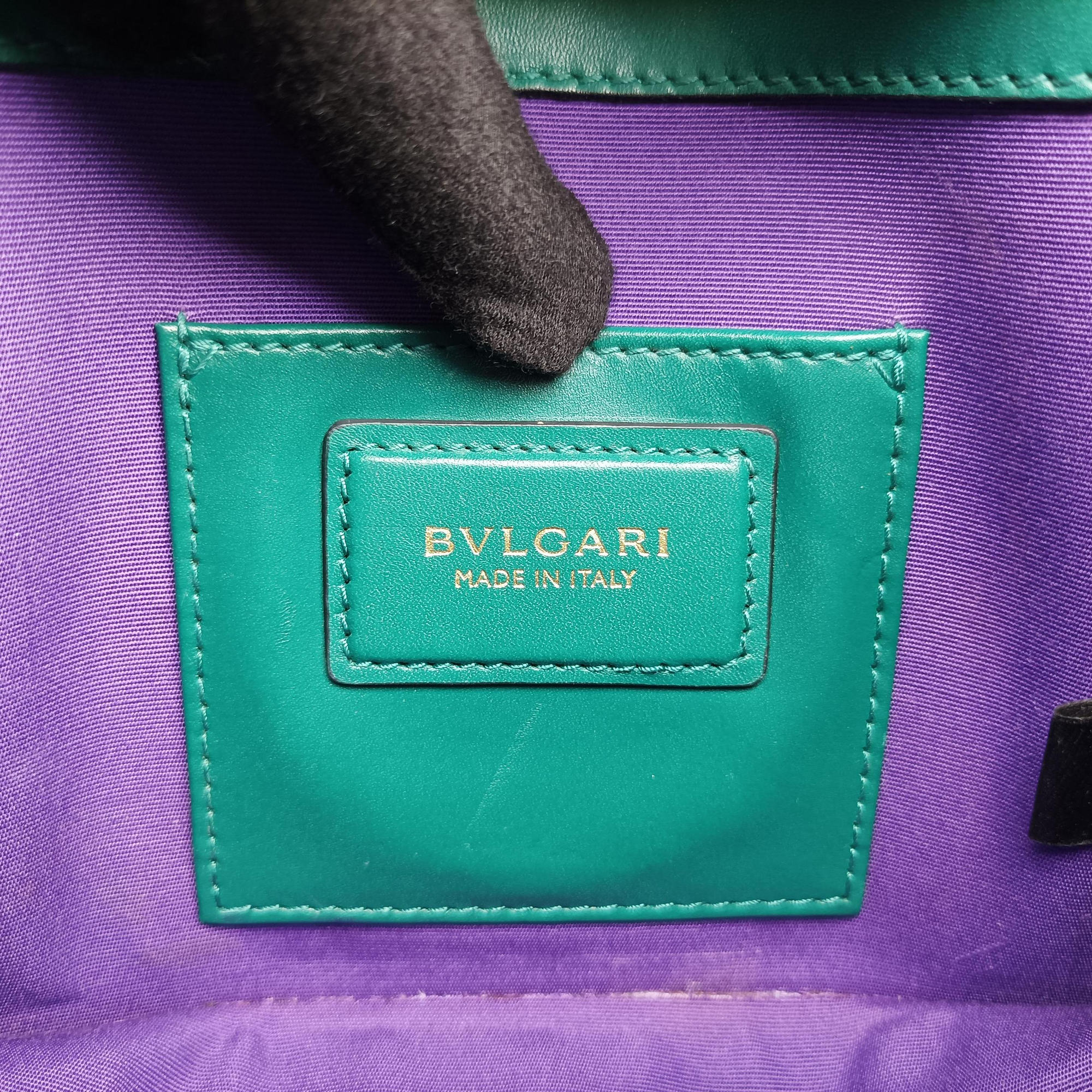 Pre-owned Bvlgari Serpenti Forever Green leather  shoulderbag | stylenewstar
