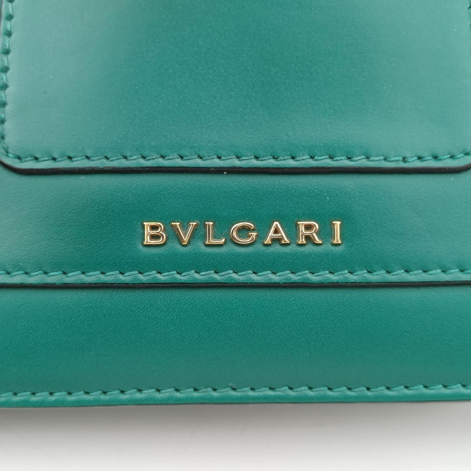Pre-owned Bvlgari Serpenti Forever Green leather  shoulderbag | stylenewstar