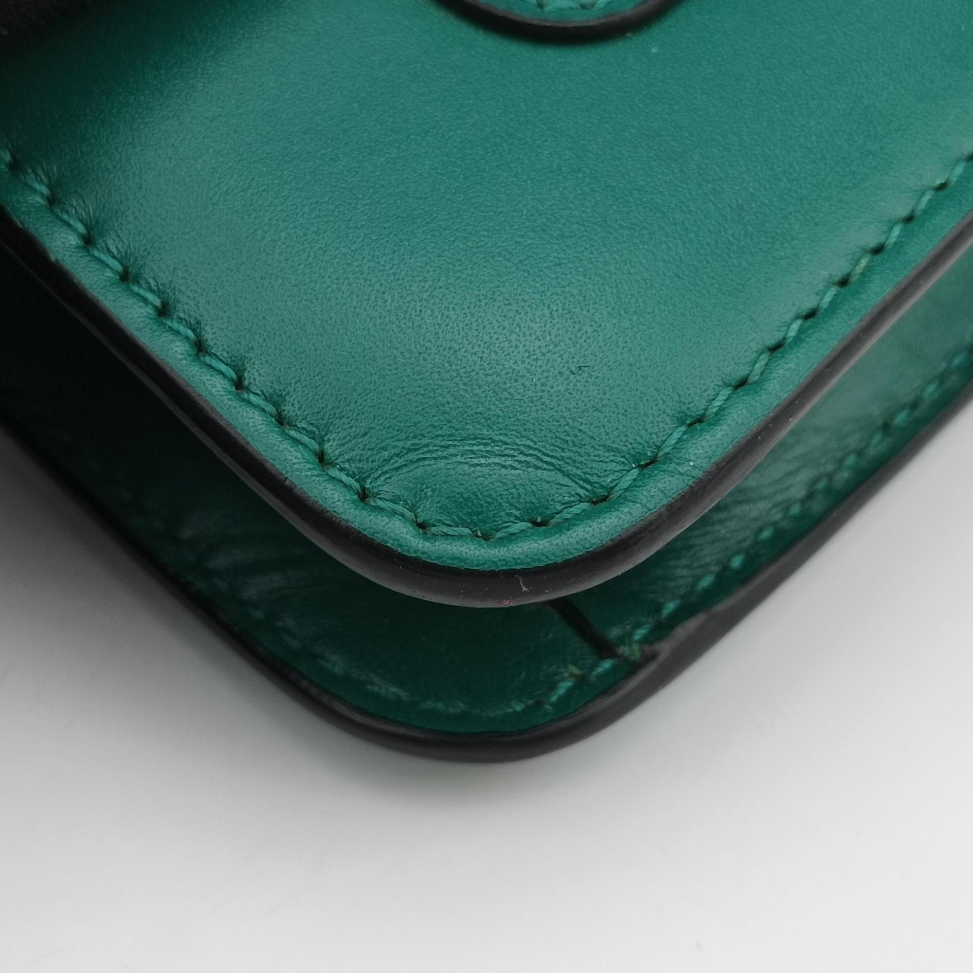 Pre-owned Bvlgari Serpenti Forever Green leather  shoulderbag | stylenewstar