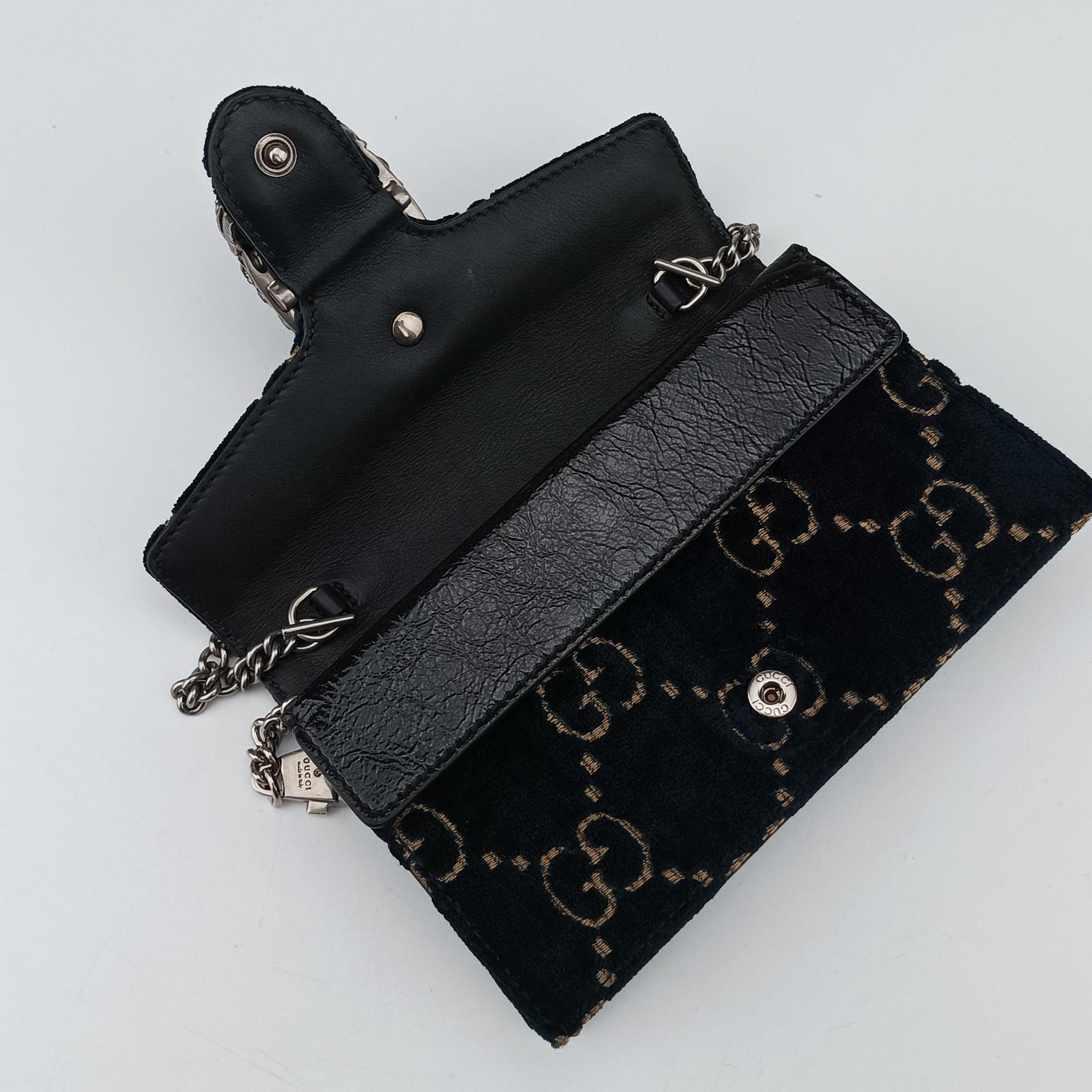 Vintage Gucci Dionysus Navy velour 476432 shoulderbag | stylenewstar