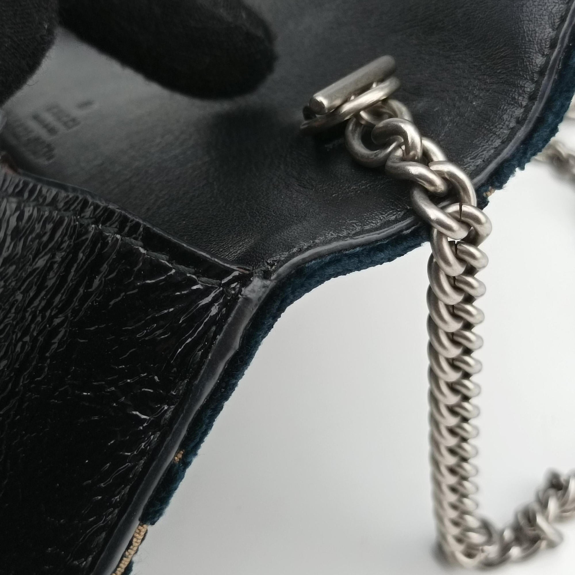 Vintage Gucci Dionysus Navy velour 476432 shoulderbag | stylenewstar