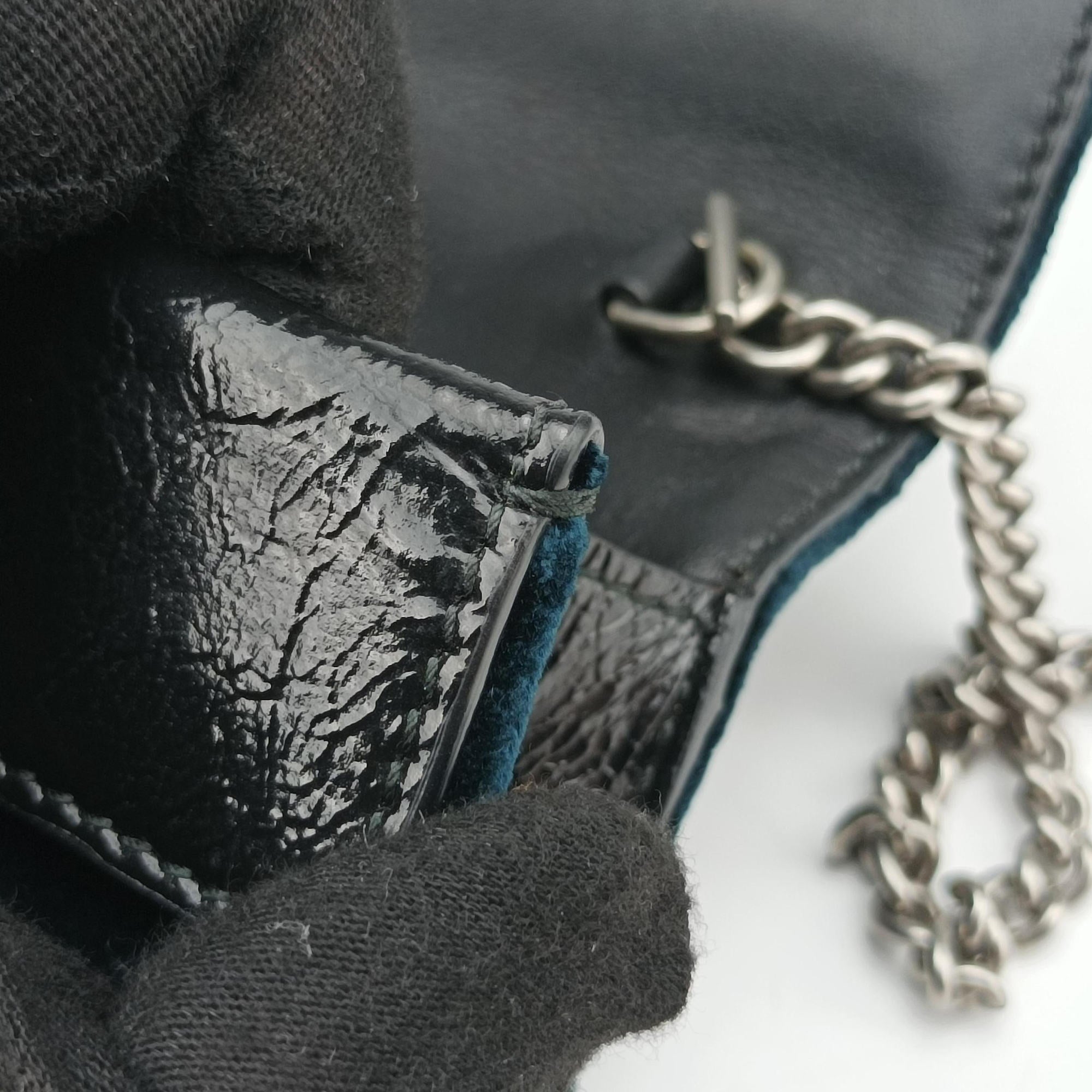 Vintage Gucci Dionysus Navy velour 476432 shoulderbag | stylenewstar