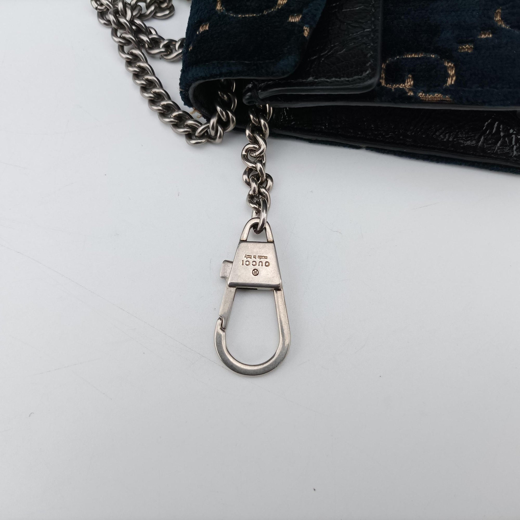 Vintage Gucci Dionysus Navy velour 476432 shoulderbag | stylenewstar