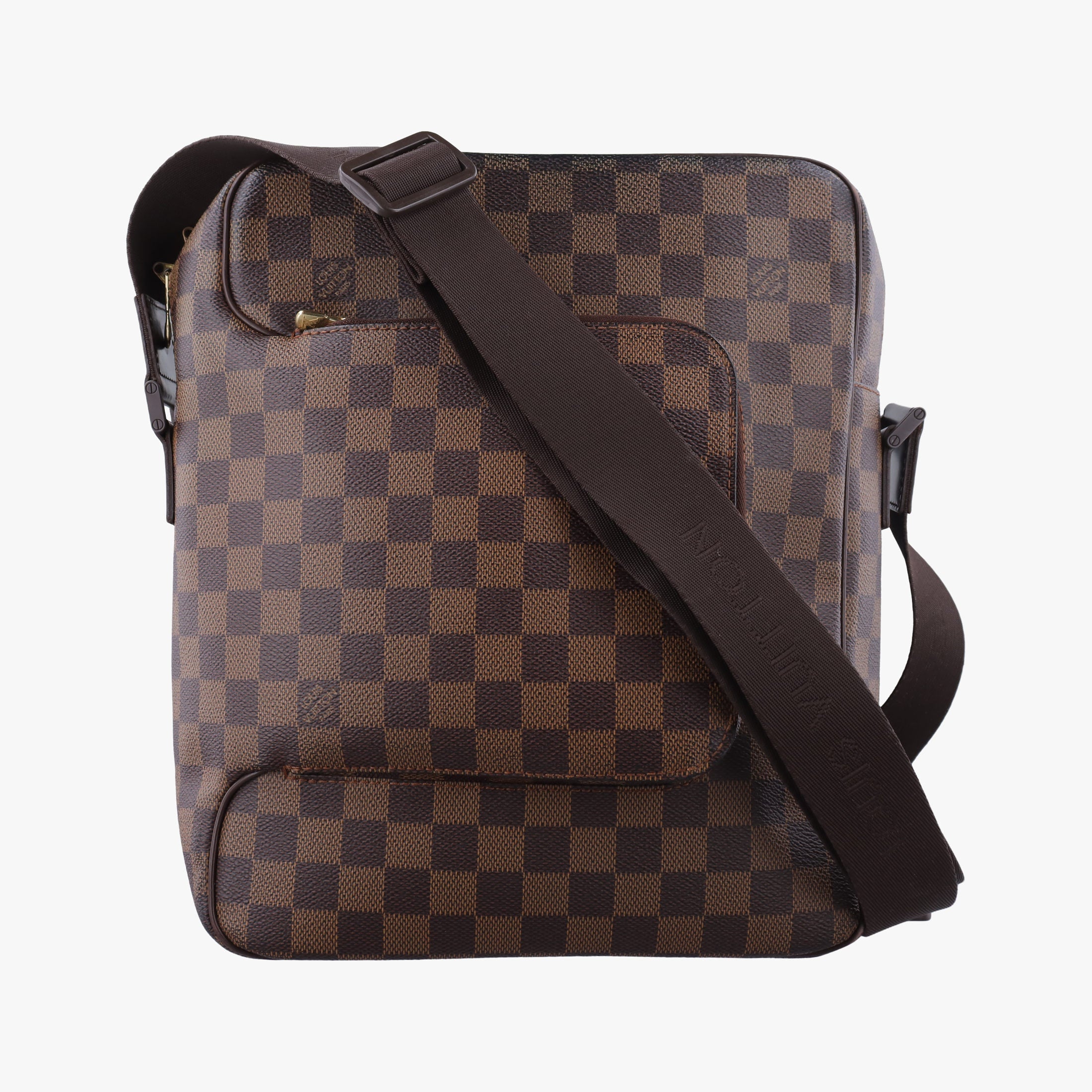 Pre-owned Louis Vuitton OLAV MM EBENE Damier Canvas N41441 shoulderbag | stylenewstar