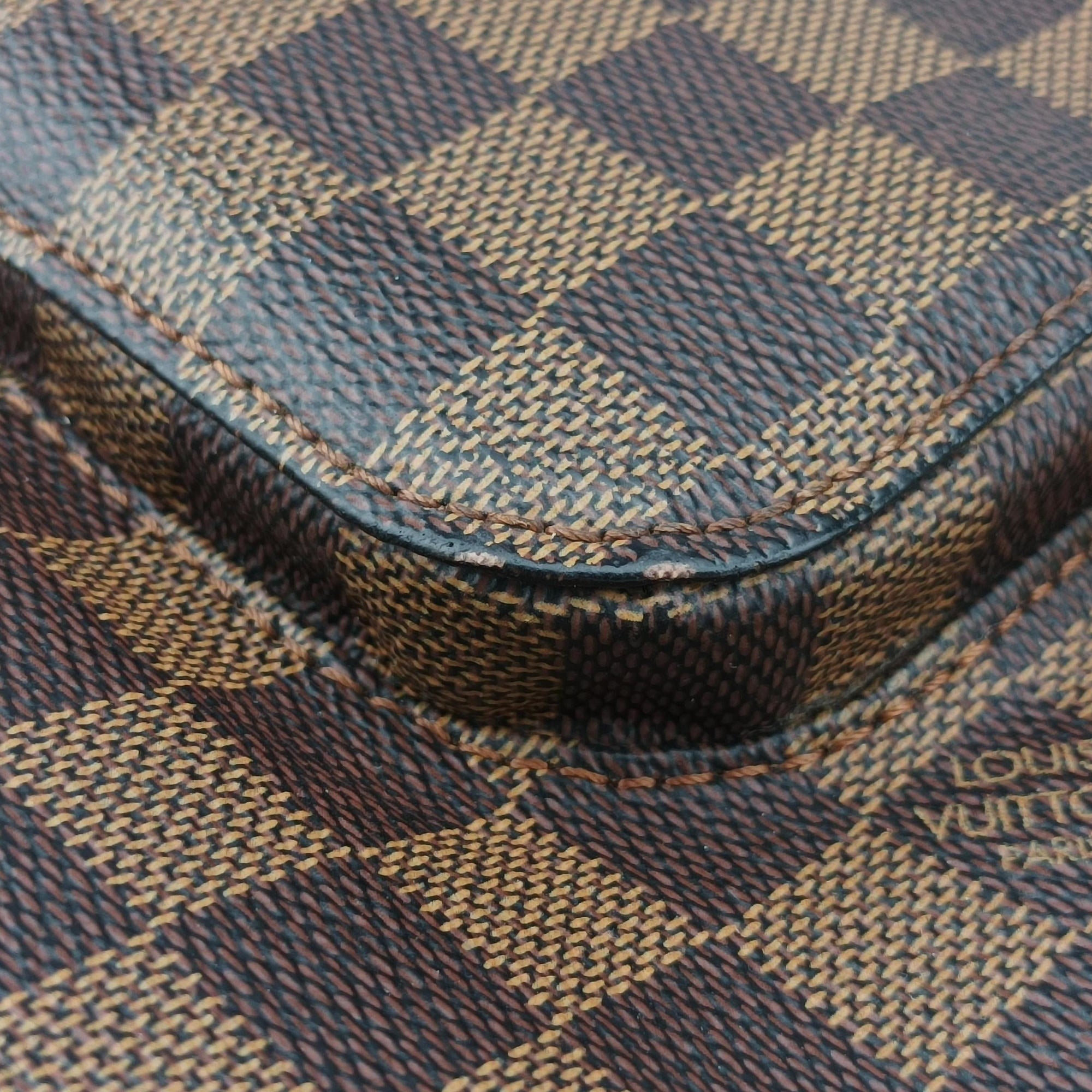Pre-owned Louis Vuitton OLAV MM EBENE Damier Canvas N41441 shoulderbag | stylenewstar