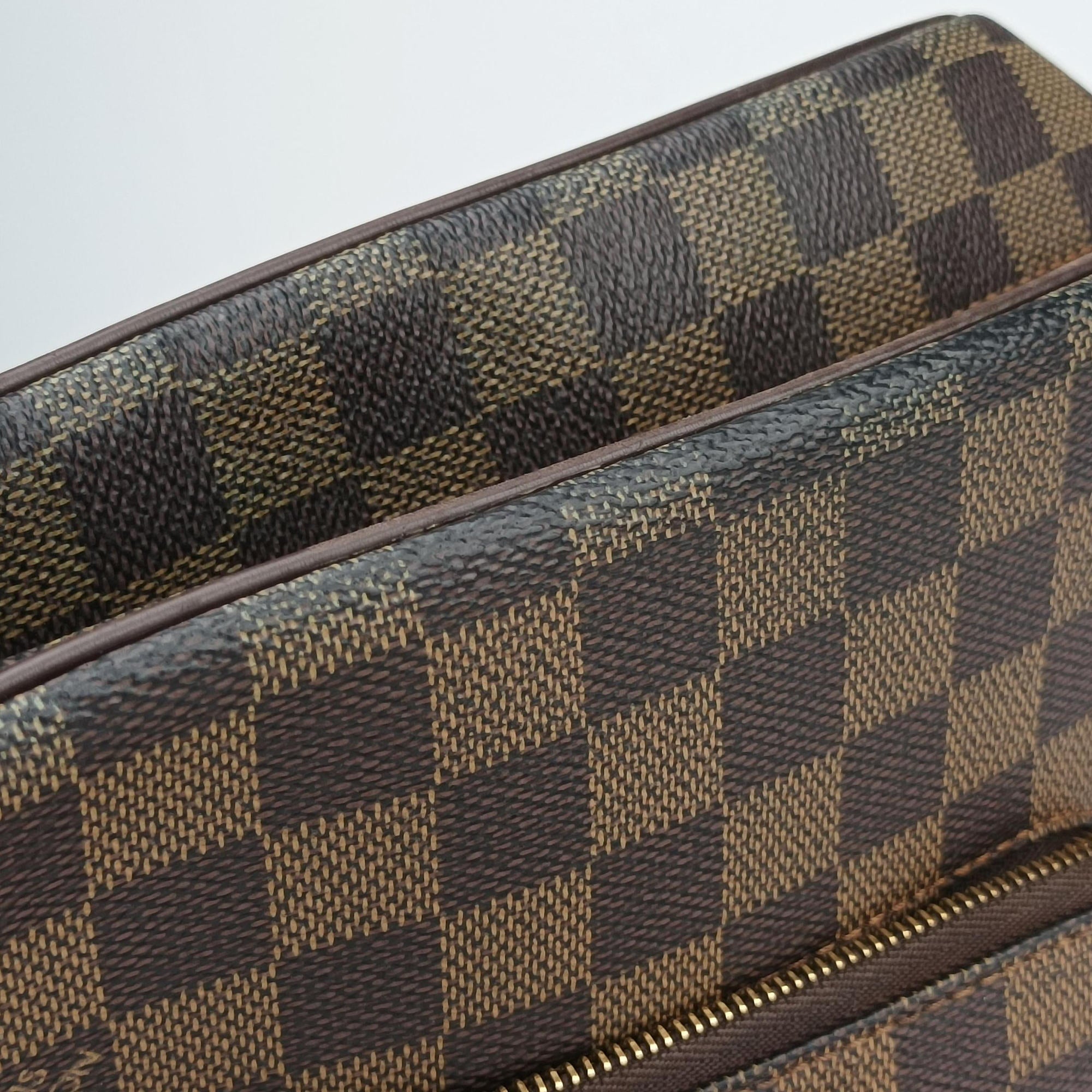 Pre-owned Louis Vuitton OLAV MM EBENE Damier Canvas N41441 shoulderbag | stylenewstar