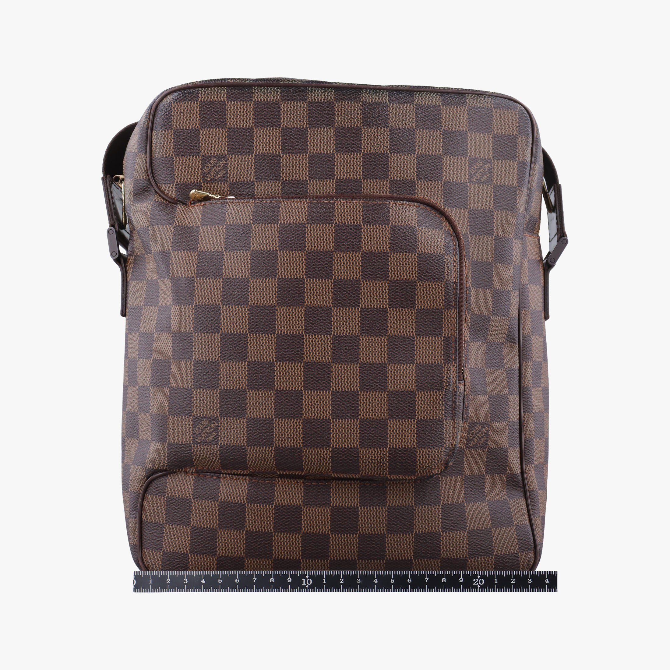 Pre-owned Louis Vuitton OLAV MM EBENE Damier Canvas N41441 shoulderbag | stylenewstar