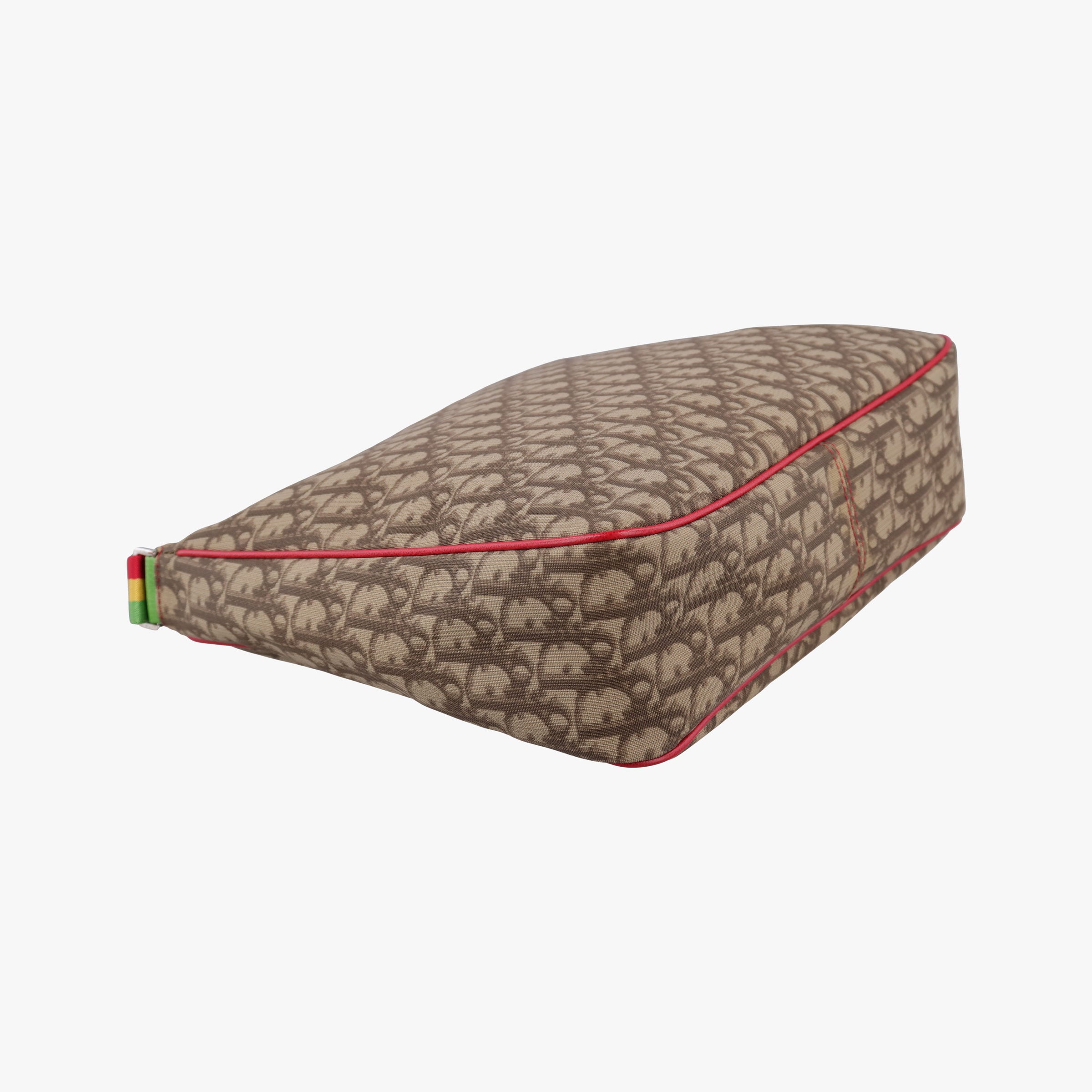 Pre-owned Christian Dior Rasta Trotter Messenger beige×Multicolour PVC coated canvas x leather  shoulderbag | stylenewstar