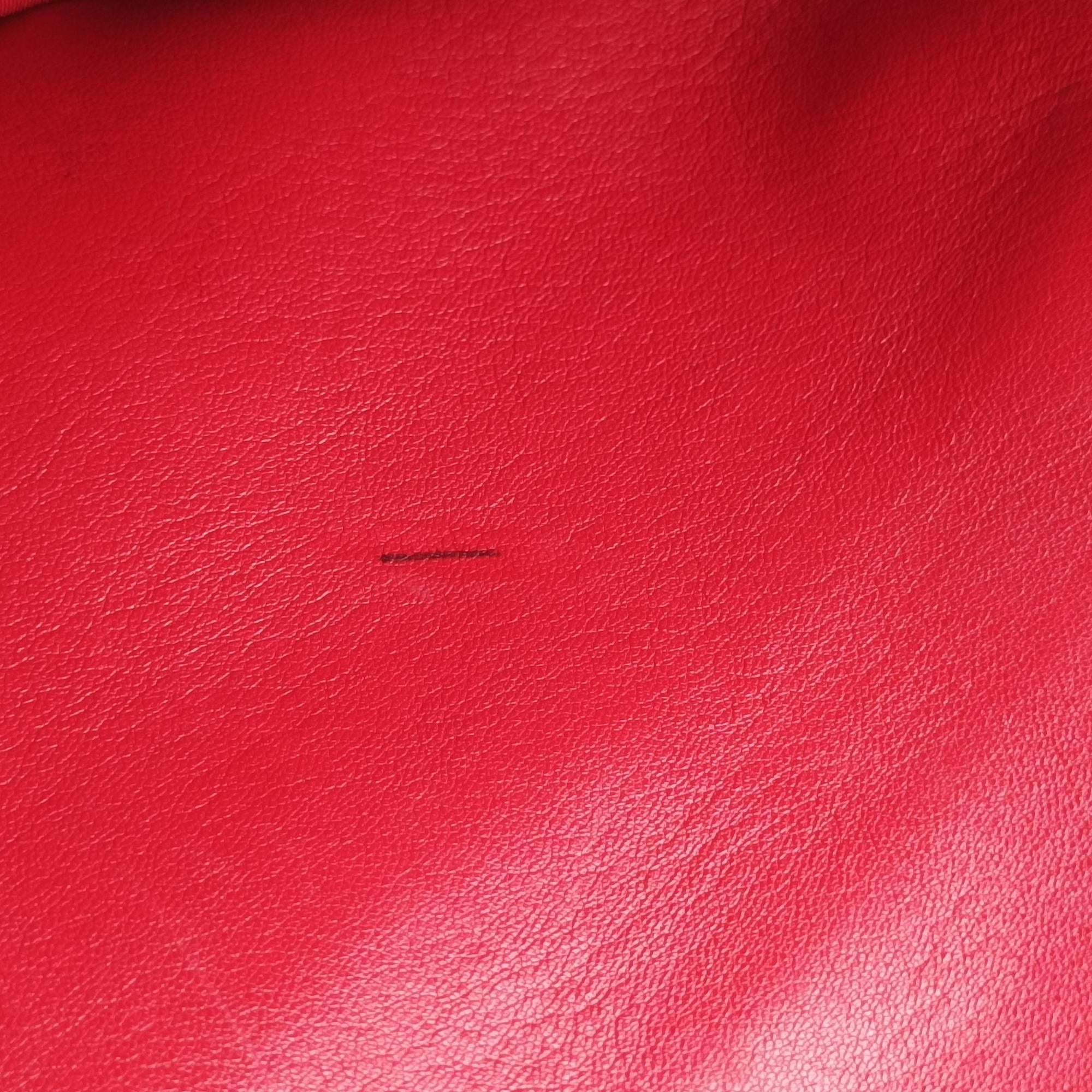 Pre-owned Christian Dior Granville Red lambskin  shoulderbag | stylenewstar