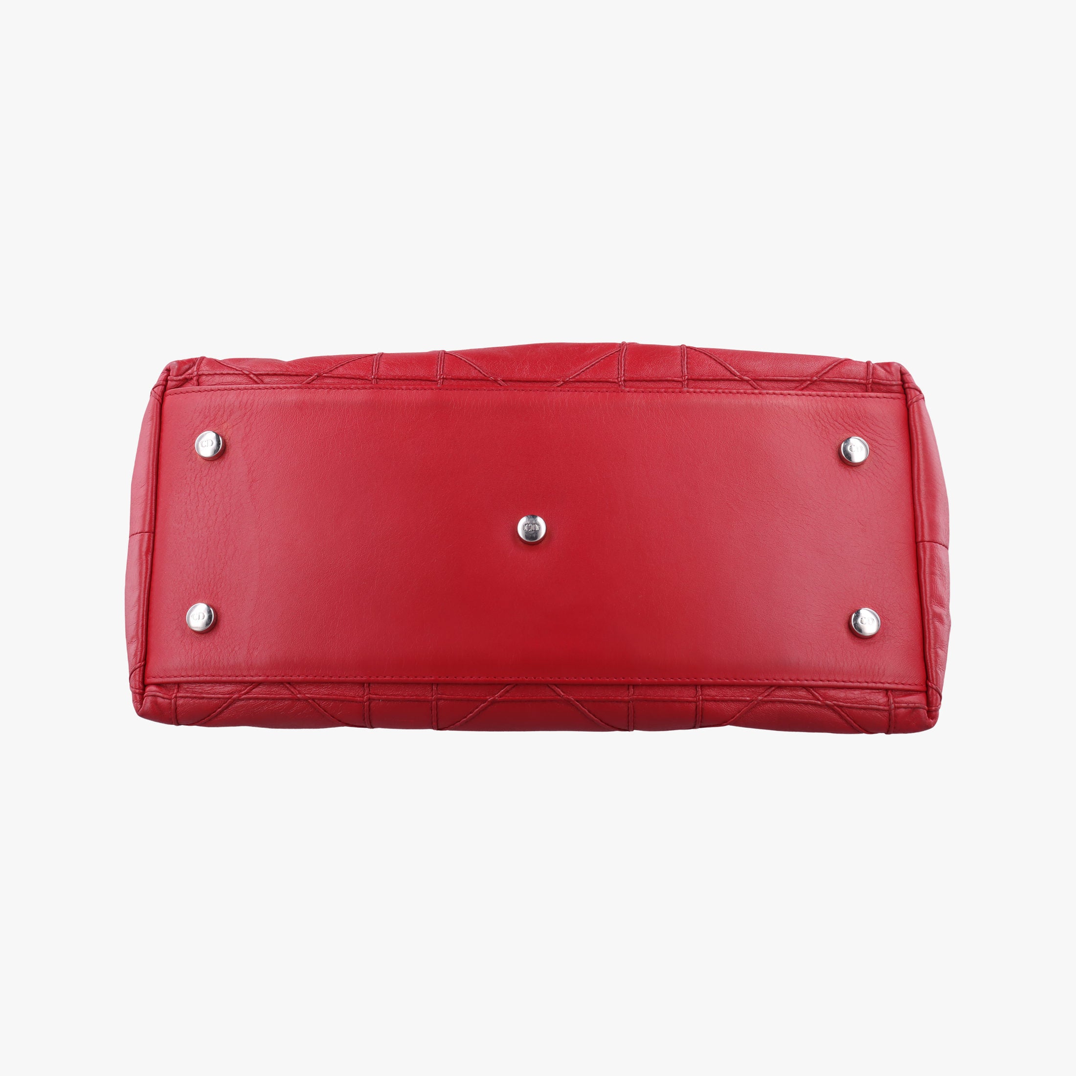 Pre-owned Christian Dior Granville Red lambskin  shoulderbag | stylenewstar