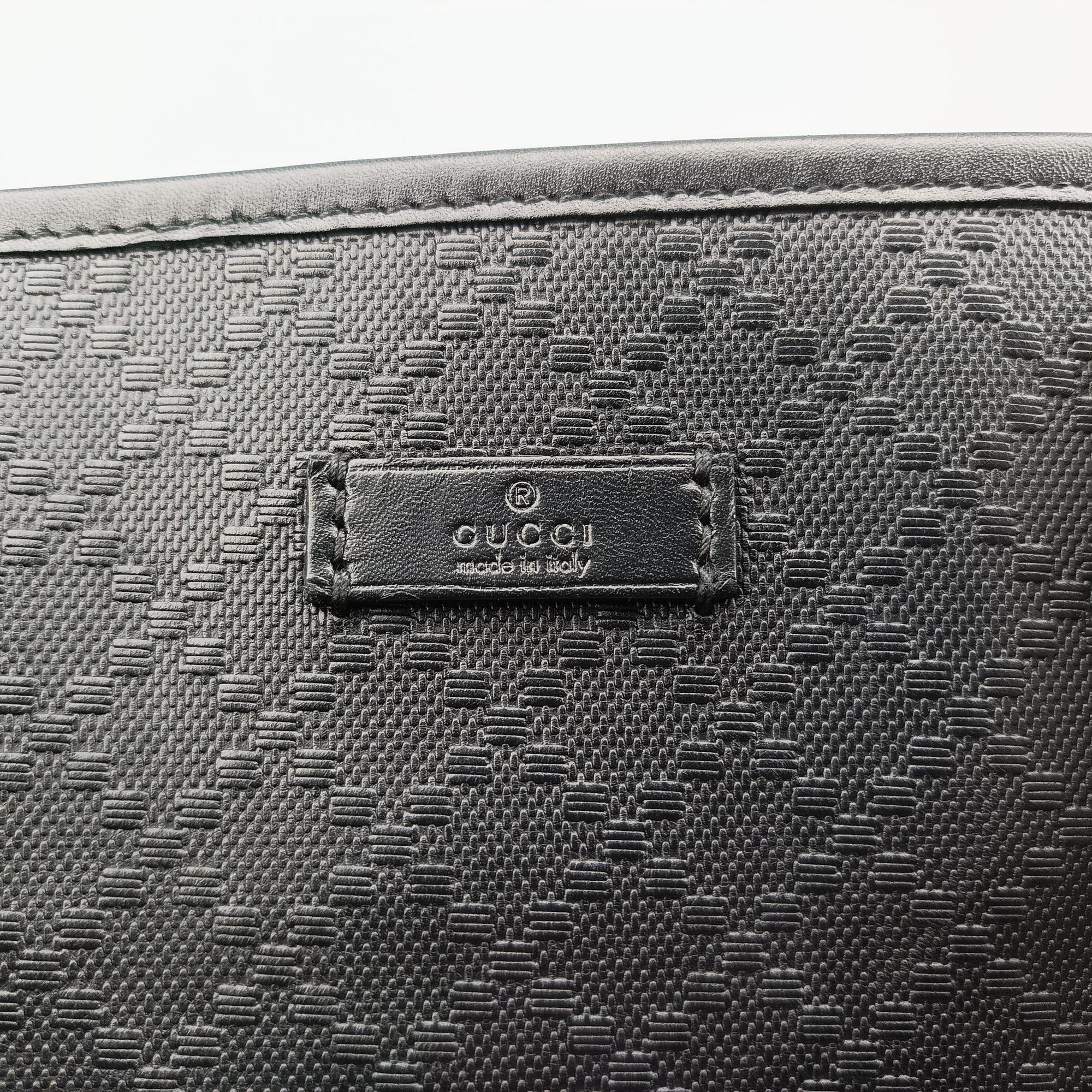 Pre-owned Gucci Diamante tote Black Leather 223668 handbag | stylenewstar