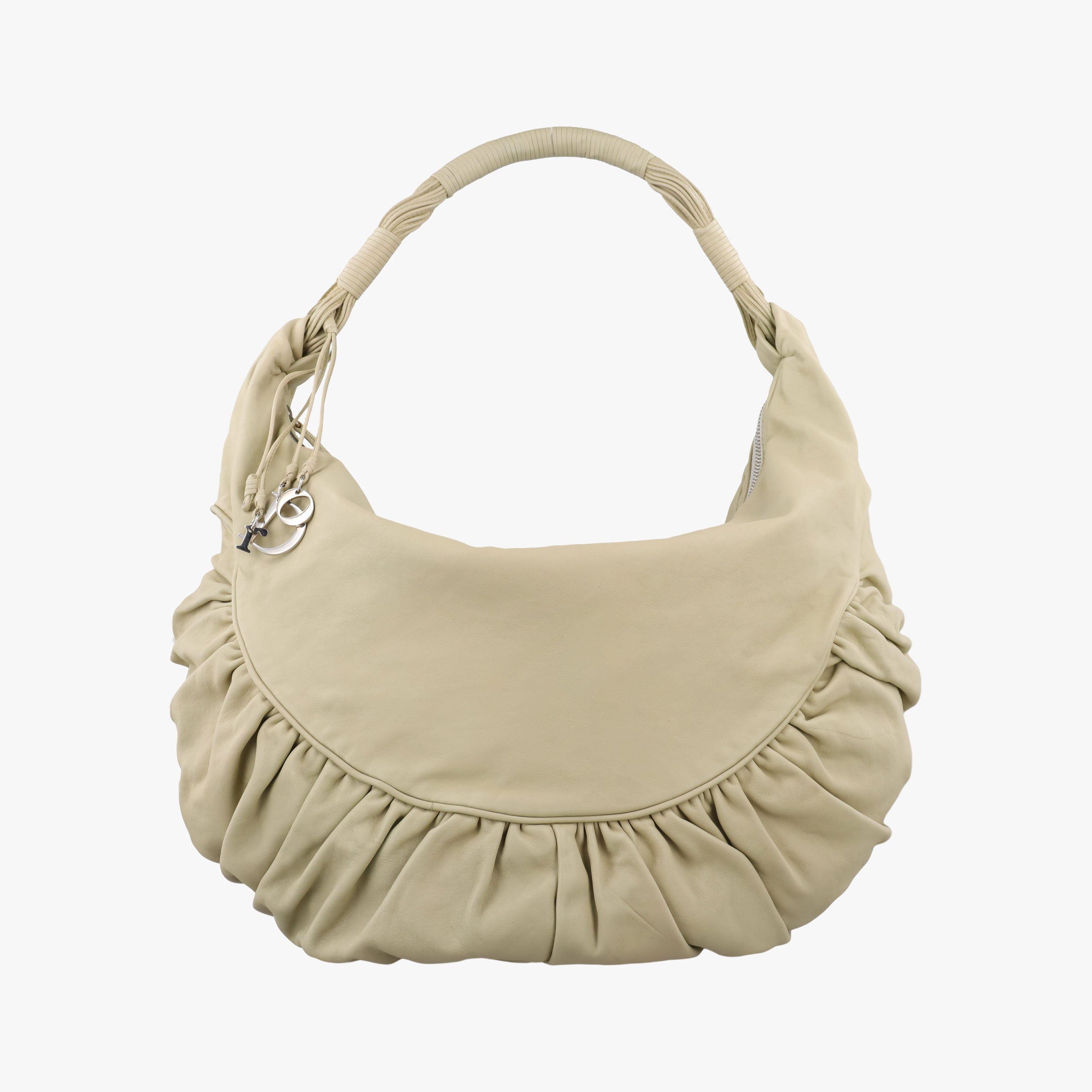 Pre-owned Christian Dior Gypsy Beige  Lambskin  handbag | stylenewstar
