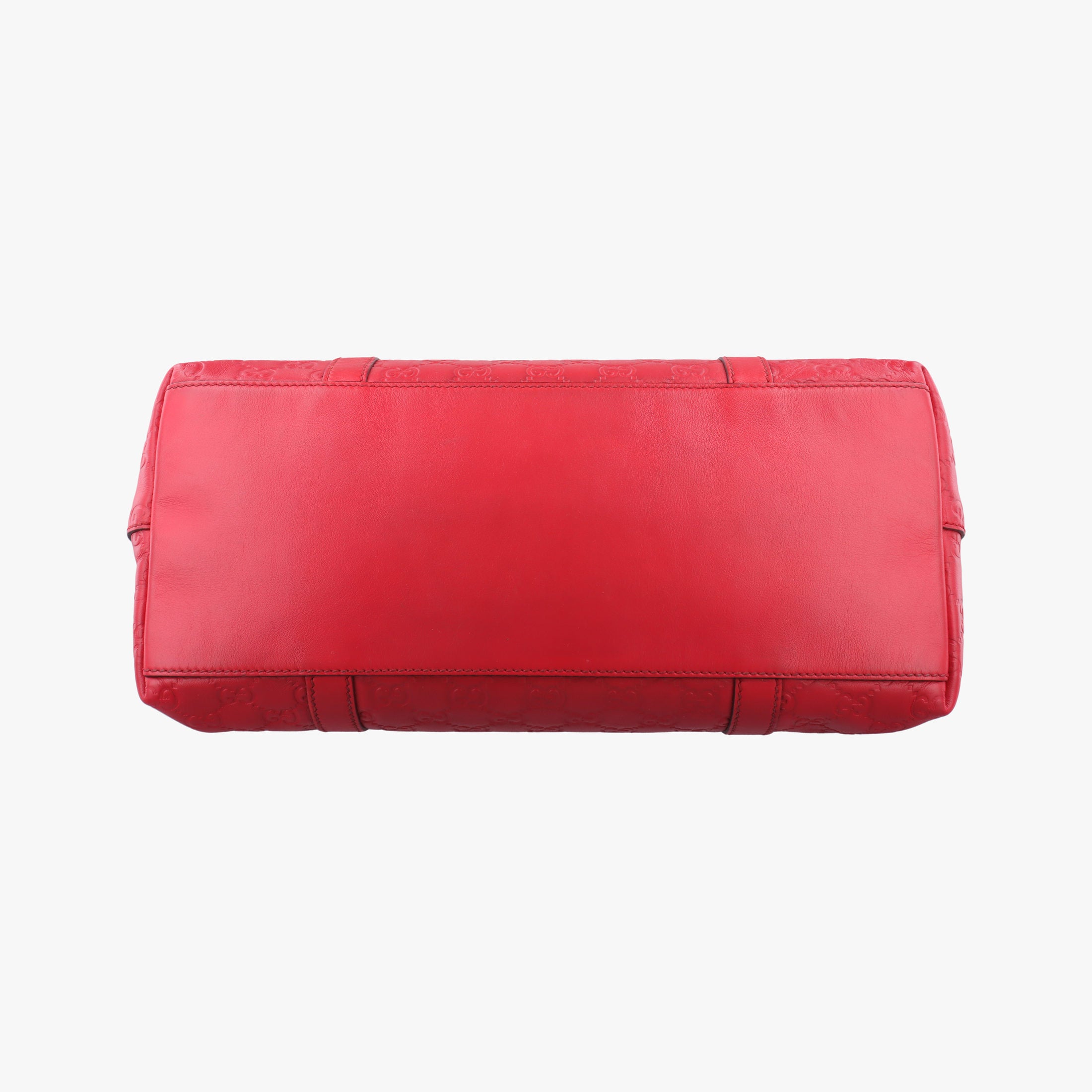 Pre-owned Gucci GG Charm Top Handle Red Leather 339551 shoulderbag | stylenewstar