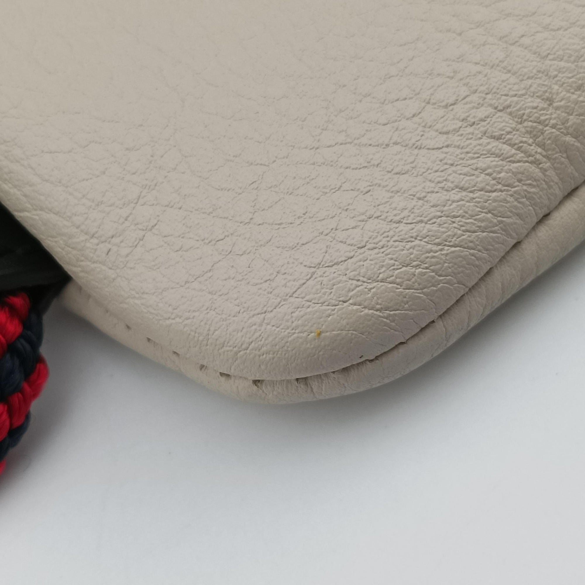 Pre-owned Gucci Gucci print White Leather 523586 backpack/rucksack | stylenewstar