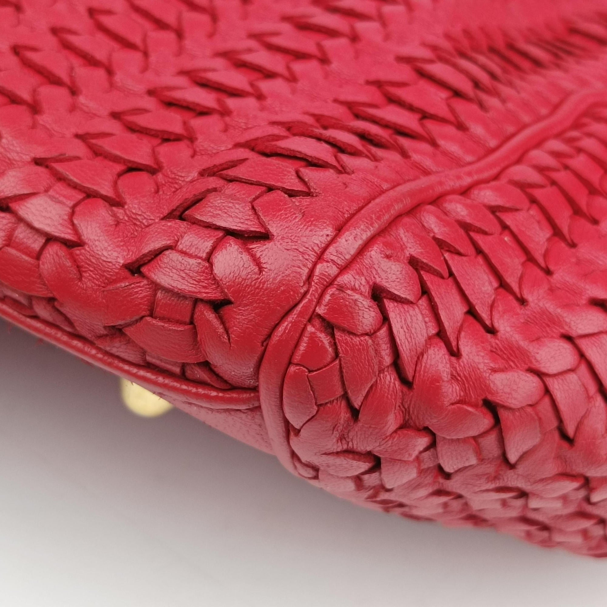 Pre-owned Christian Dior Soft Lady Dior Red lambskin  handbag | stylenewstar