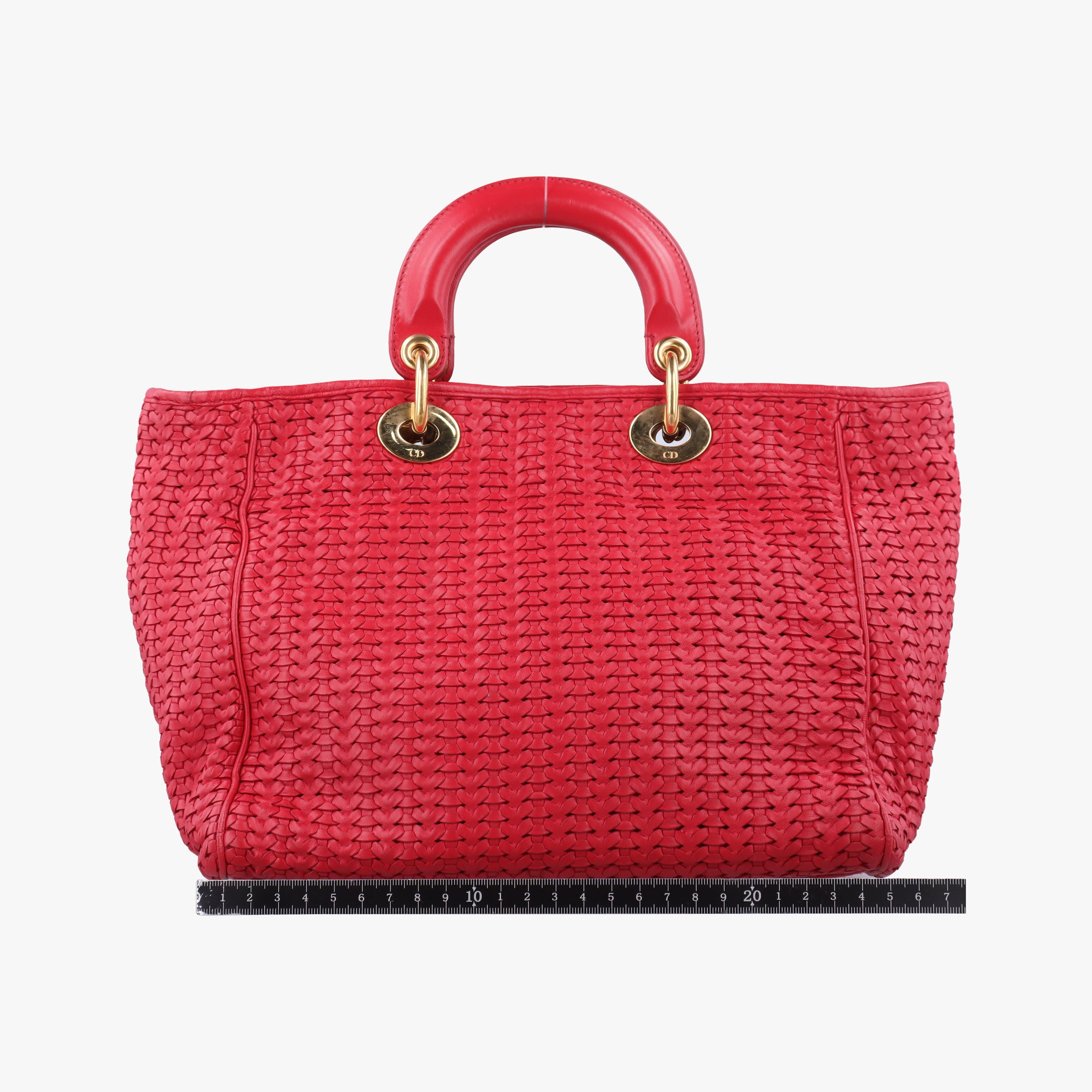 Pre-owned Christian Dior Soft Lady Dior Red lambskin  handbag | stylenewstar