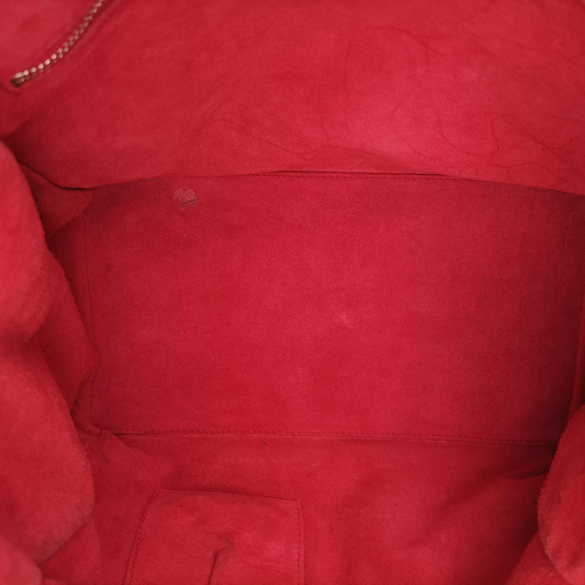 Pre-owned Christian Dior Soft Lady Dior Red lambskin  handbag | stylenewstar