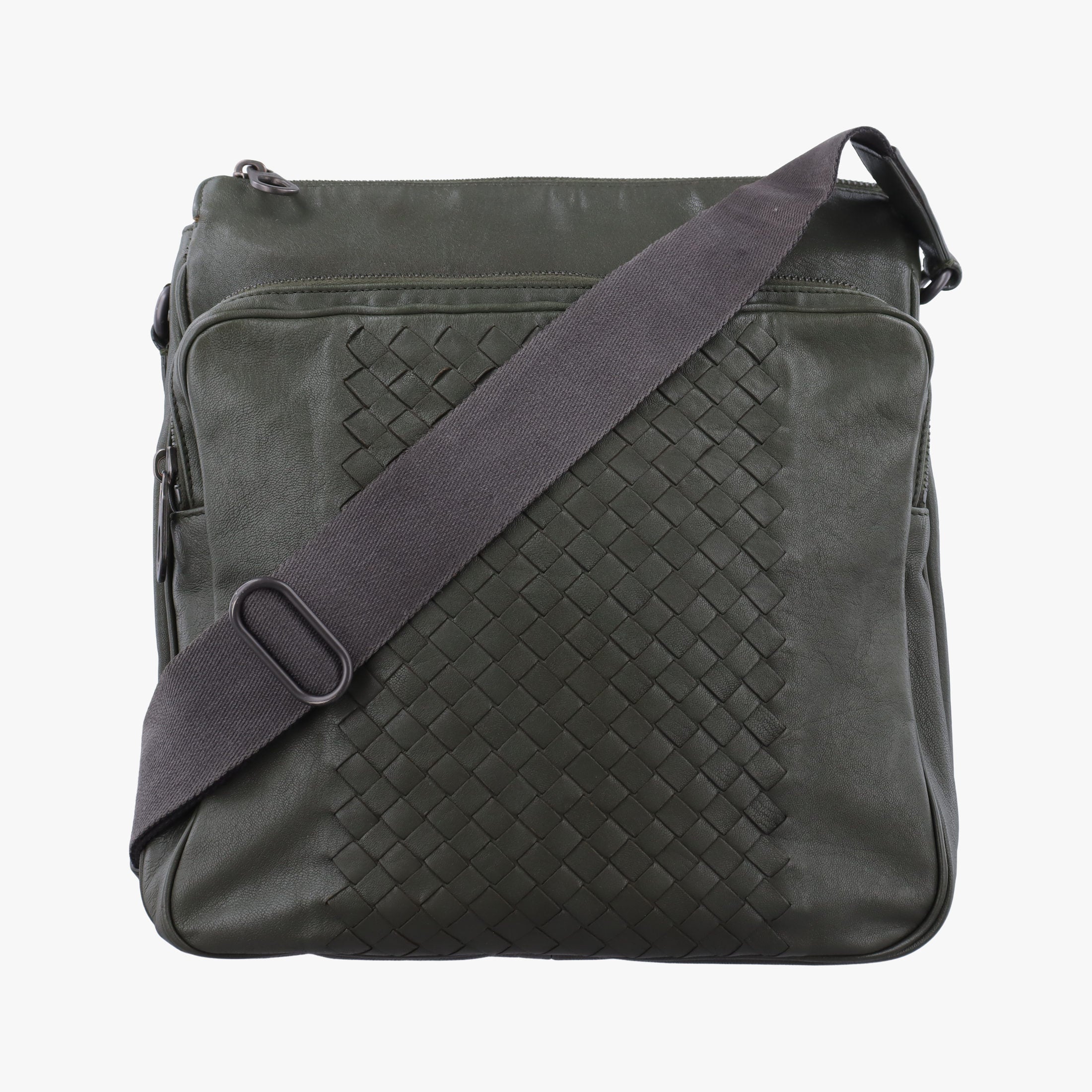 Vintage Bottega Veneta Intrecciato Green lambskin  shoulderbag | stylenewstar