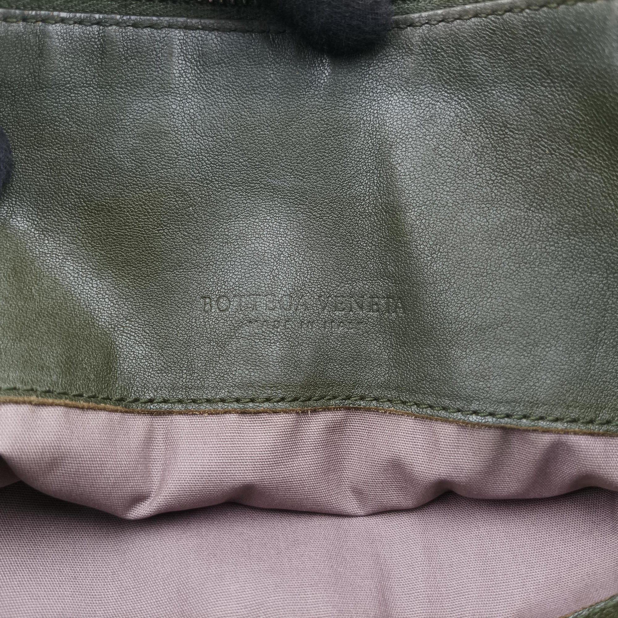 Vintage Bottega Veneta Intrecciato Green lambskin  shoulderbag | stylenewstar