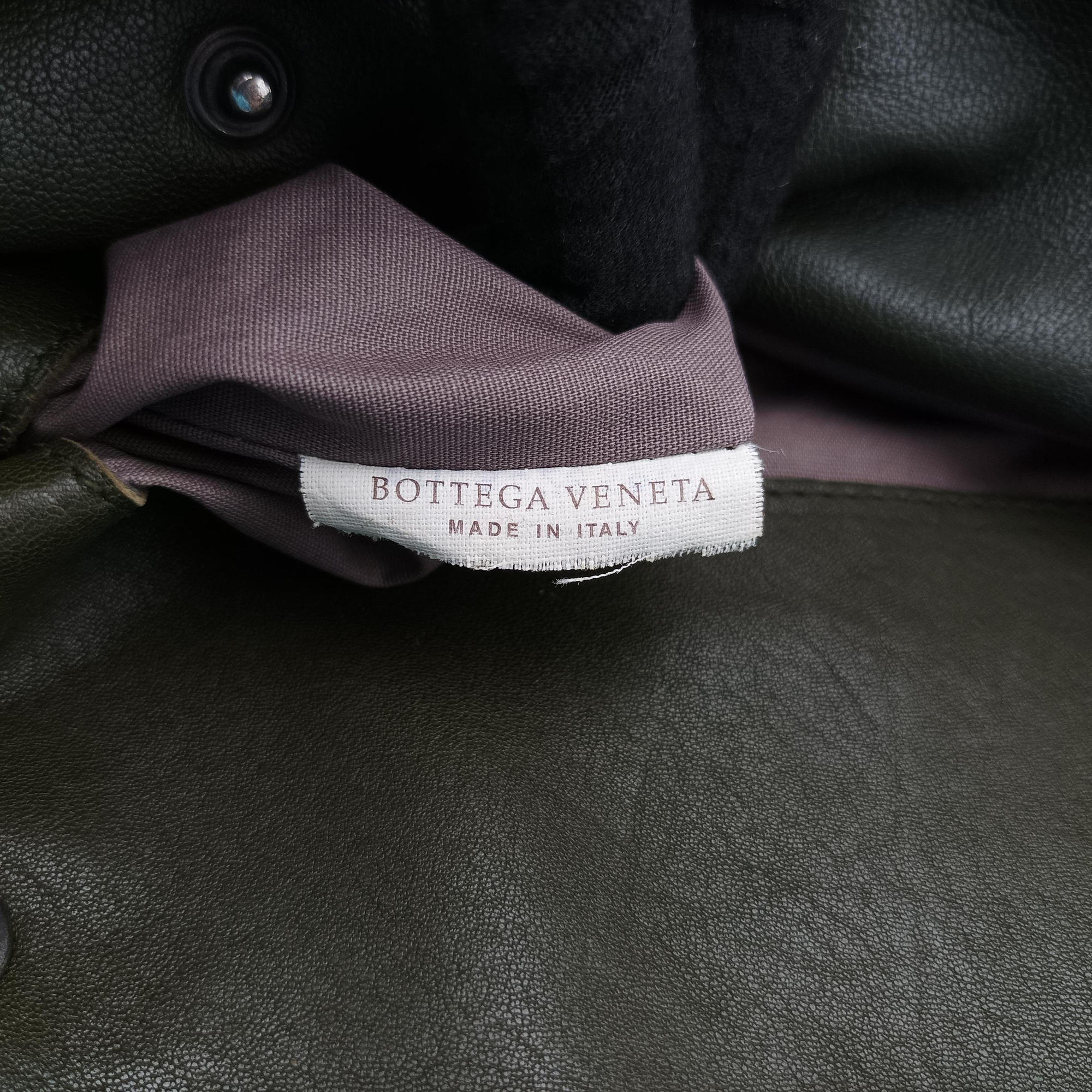 Vintage Bottega Veneta Intrecciato Green lambskin  shoulderbag | stylenewstar