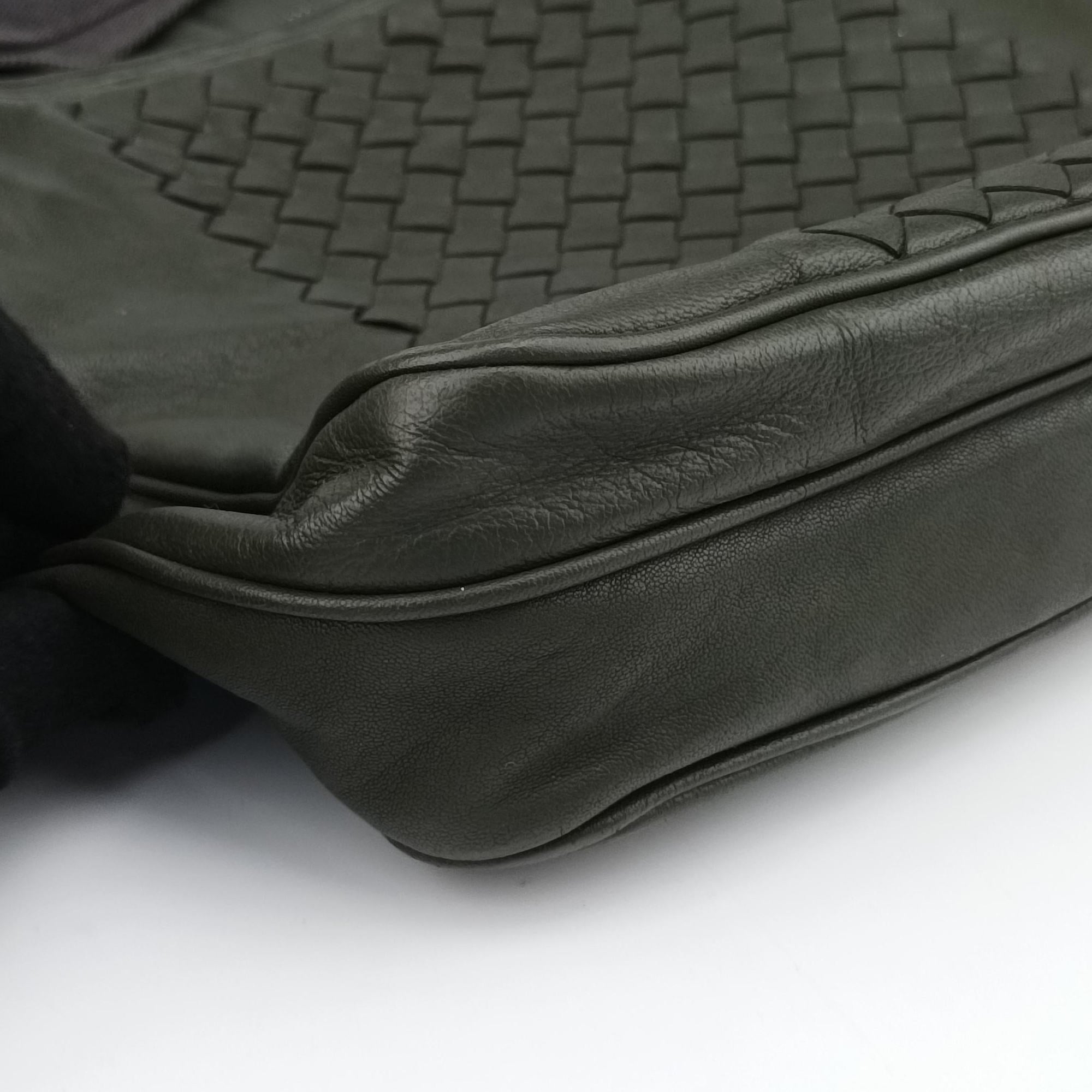 Vintage Bottega Veneta Intrecciato Green lambskin  shoulderbag | stylenewstar