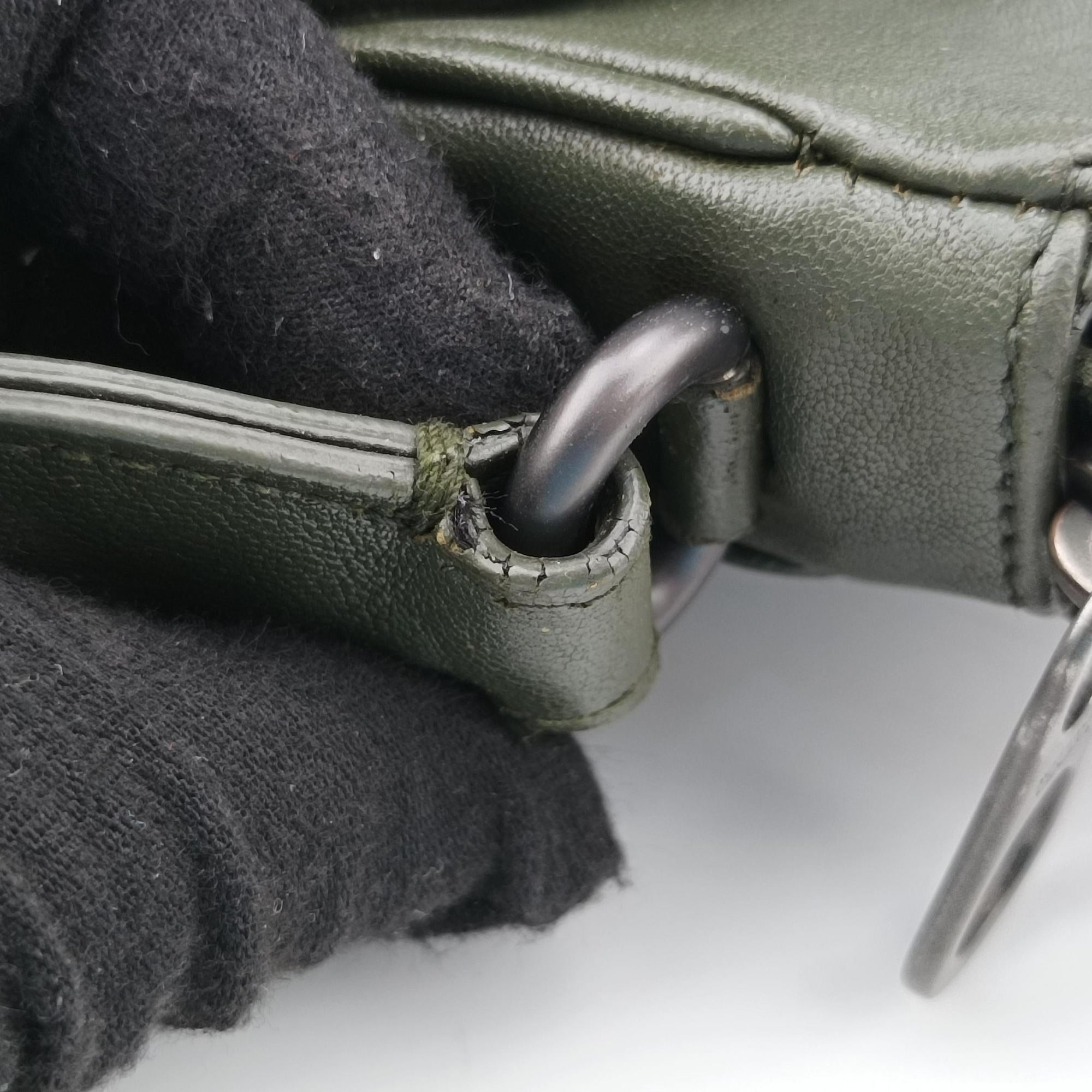 Vintage Bottega Veneta Intrecciato Green lambskin  shoulderbag | stylenewstar