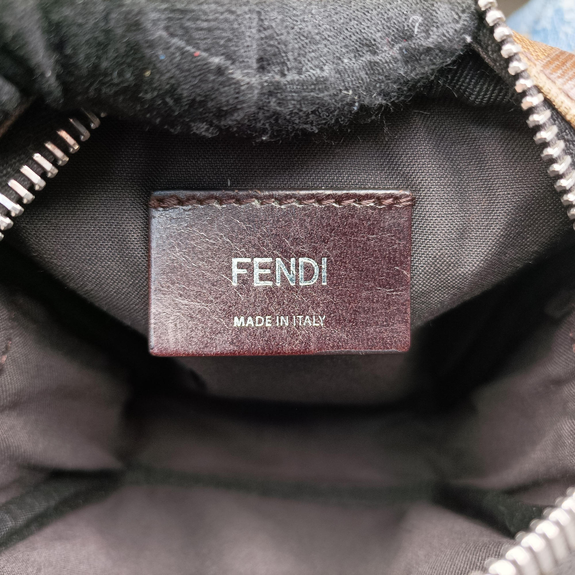 Vintage Fendi Zucca pattern small Brown×black PVC coated canvas×Leather 7VA456 shoulderbag | stylenewstar