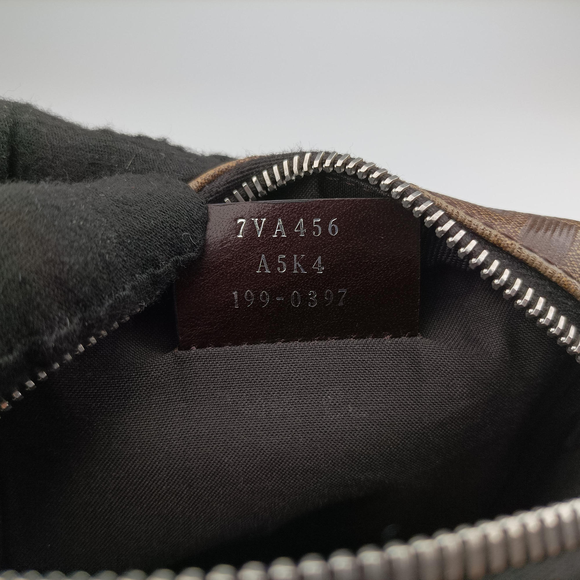 Vintage Fendi Zucca pattern small Brown×black PVC coated canvas×Leather 7VA456 shoulderbag | stylenewstar