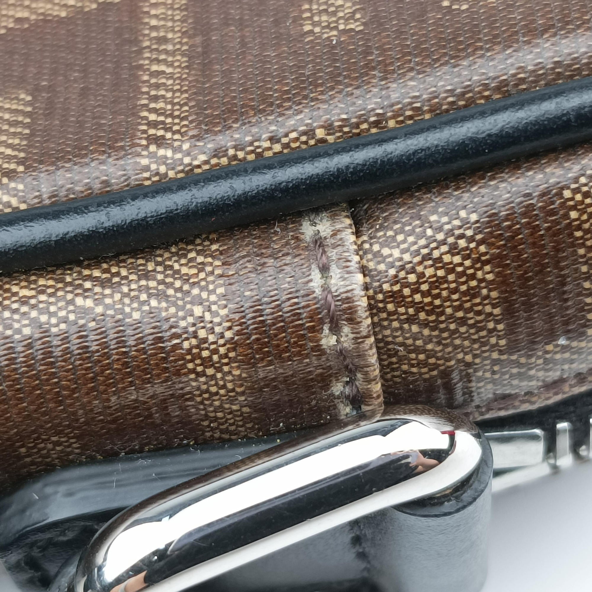 Vintage Fendi Zucca pattern small Brown×black PVC coated canvas×Leather 7VA456 shoulderbag | stylenewstar
