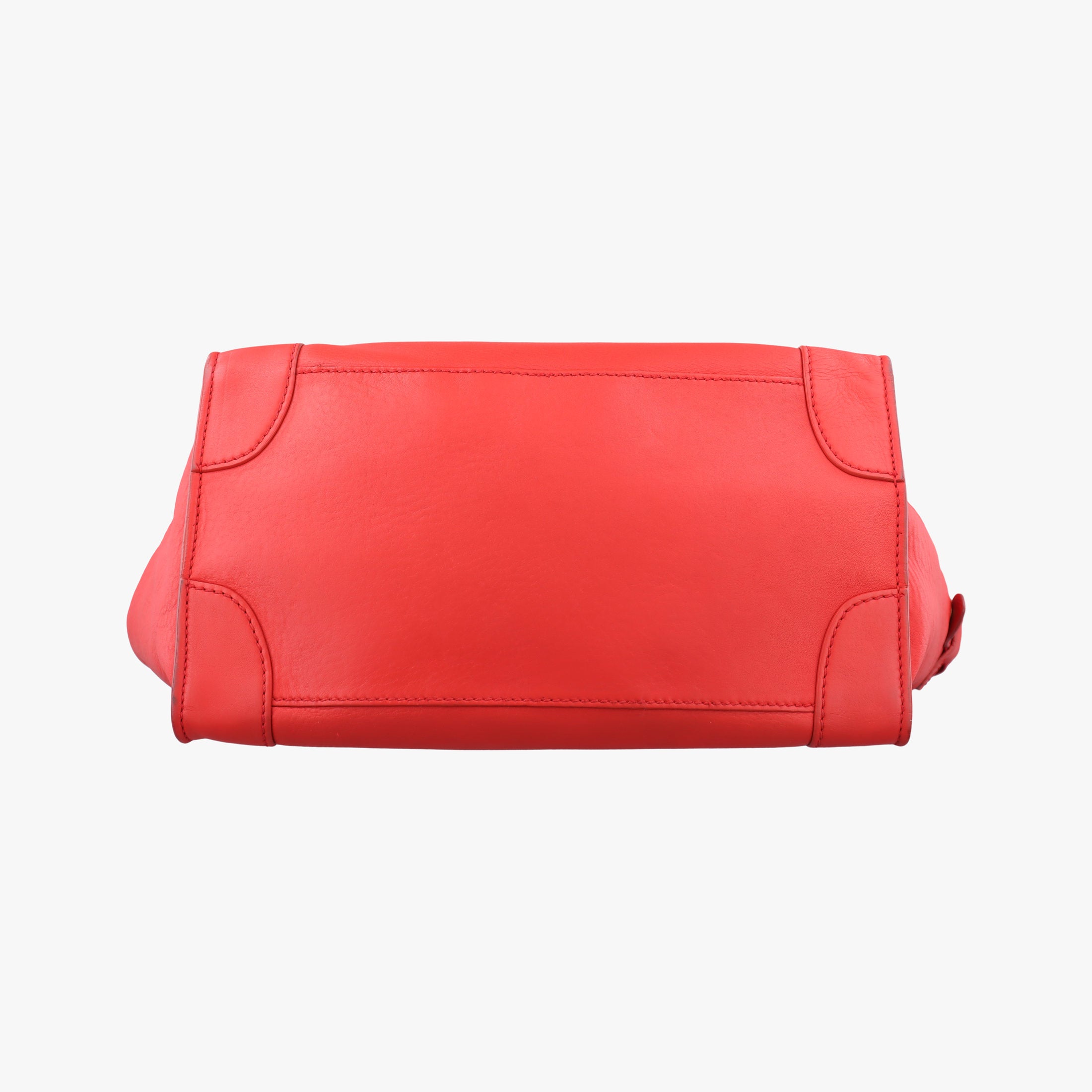 Secondhand Celine Luggage Mini Shopper Red Leather  handbag | stylenewstar
