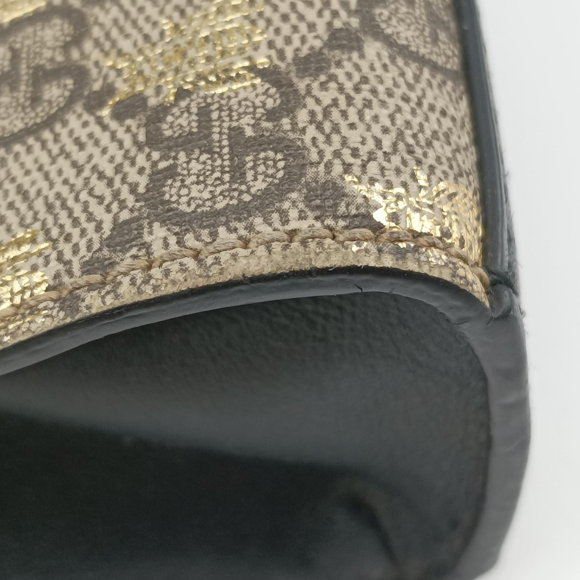 Pre-owned Gucci Padlock Brown PVC coated canvas 409487 shoulderbag | stylenewstar