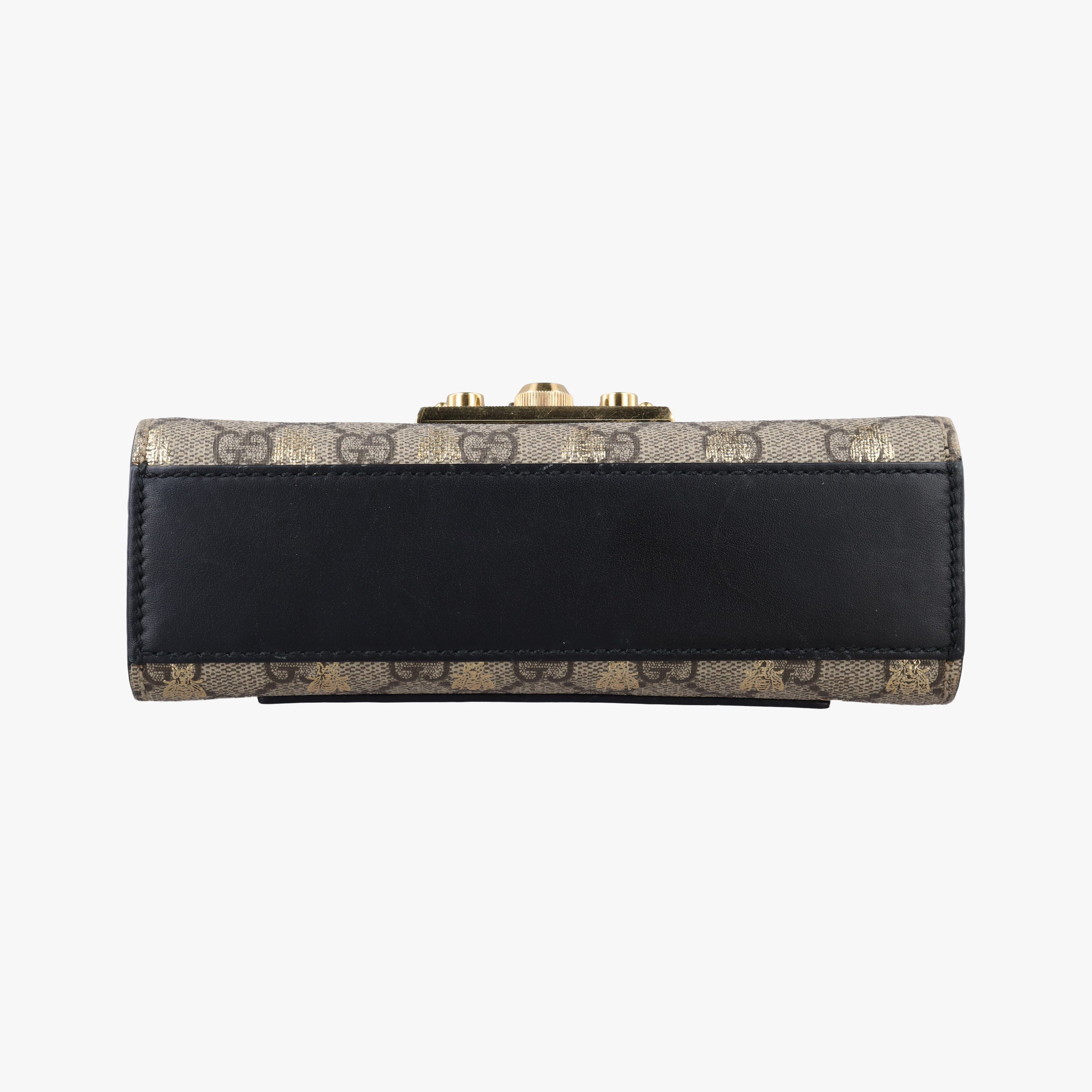 Pre-owned Gucci Padlock Brown PVC coated canvas 409487 shoulderbag | stylenewstar