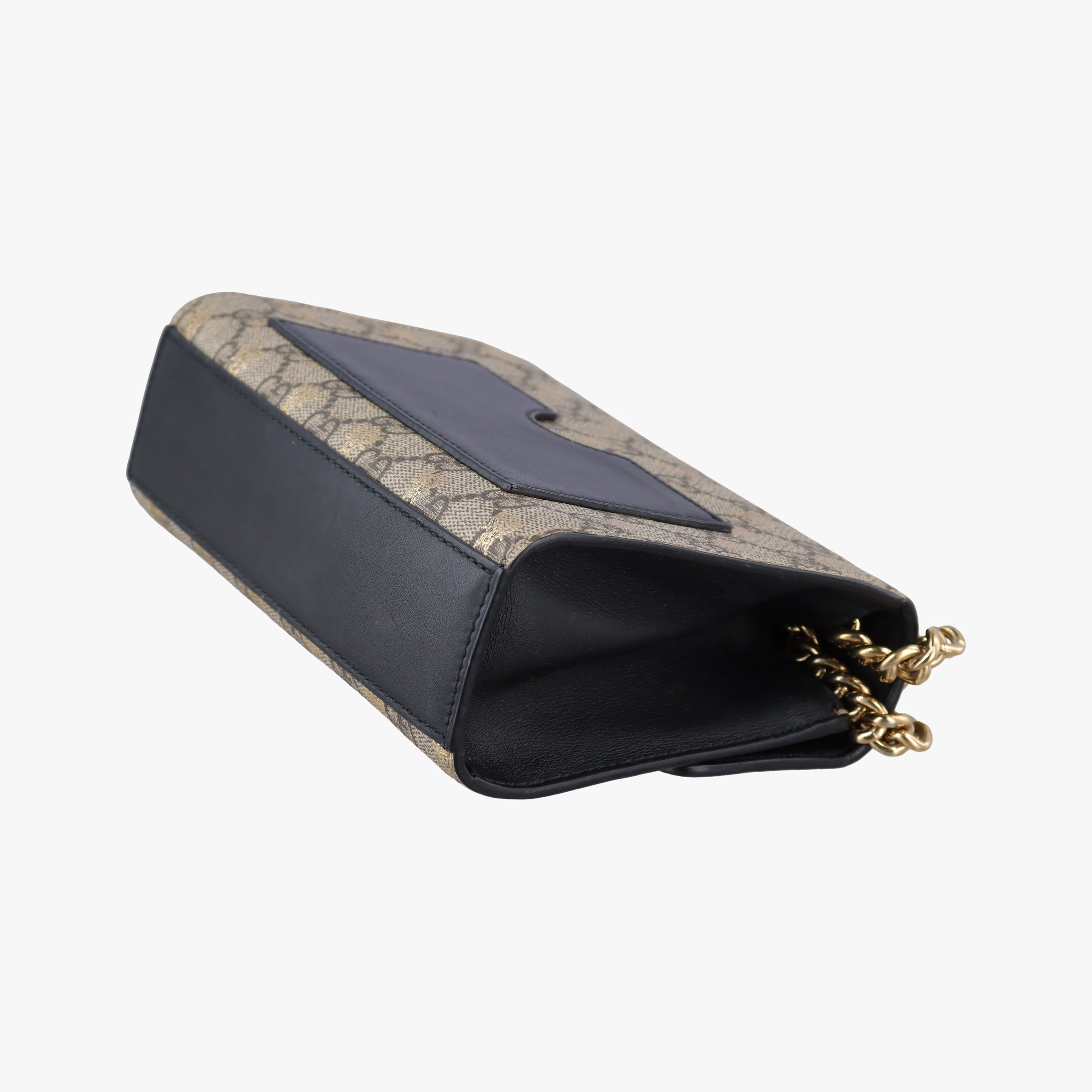 Pre-owned Gucci Padlock Brown PVC coated canvas 409487 shoulderbag | stylenewstar