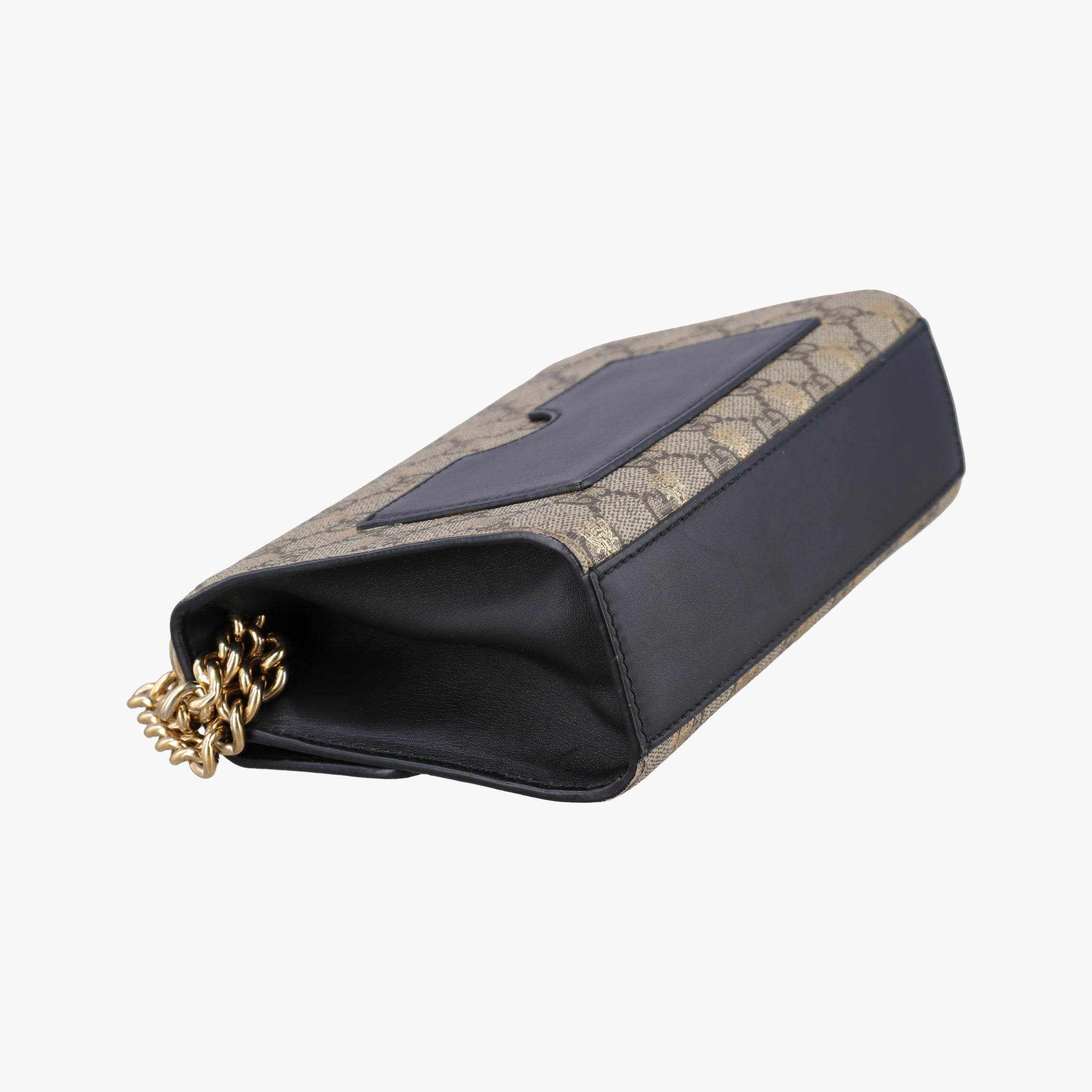 Pre-owned Gucci Padlock Brown PVC coated canvas 409487 shoulderbag | stylenewstar