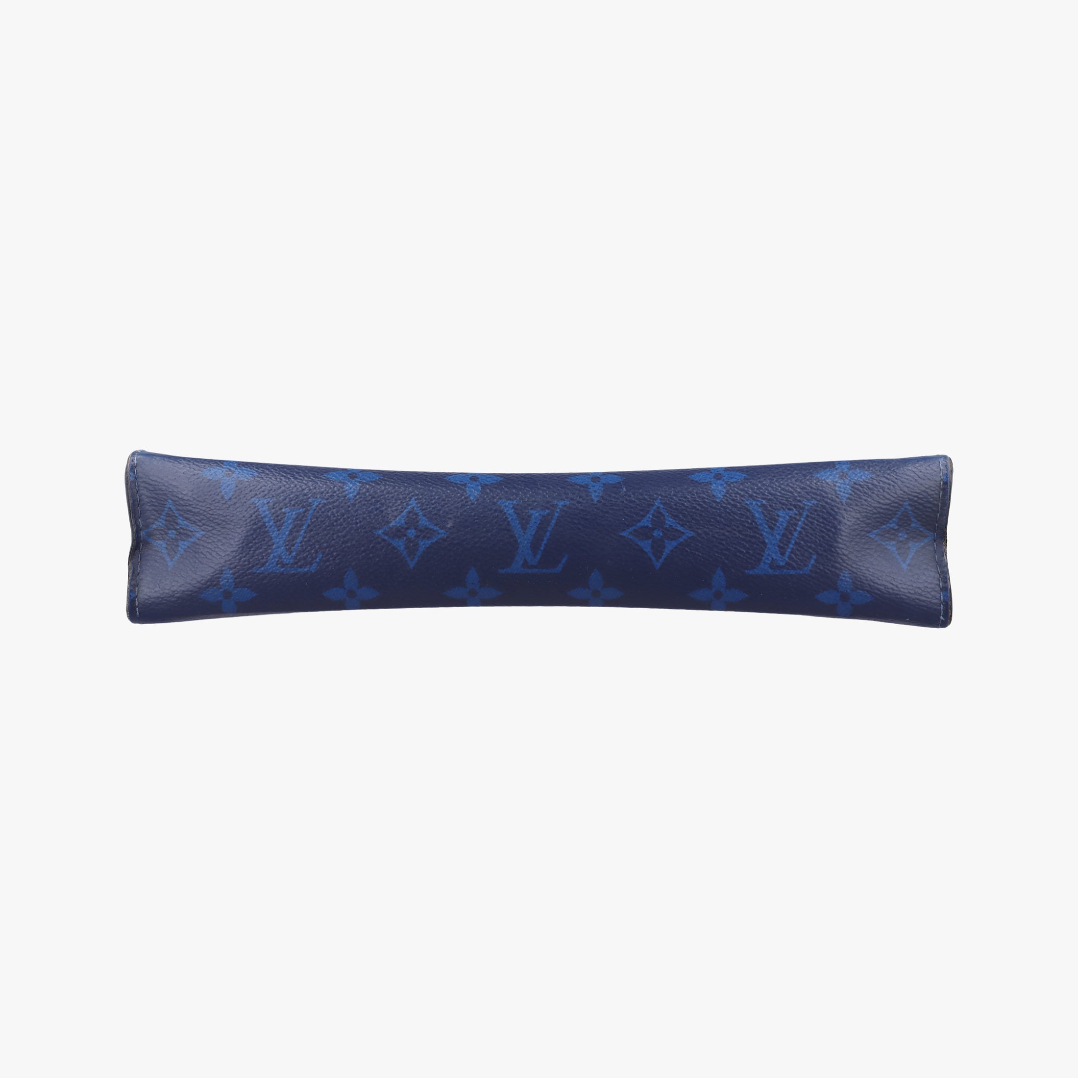 Pre-owned Louis Vuitton Taigarama Pochette Voyage MM Cobalt × Pacific Blue Taiga Leather × Canvas M30423 clutchbag | stylenewstar
