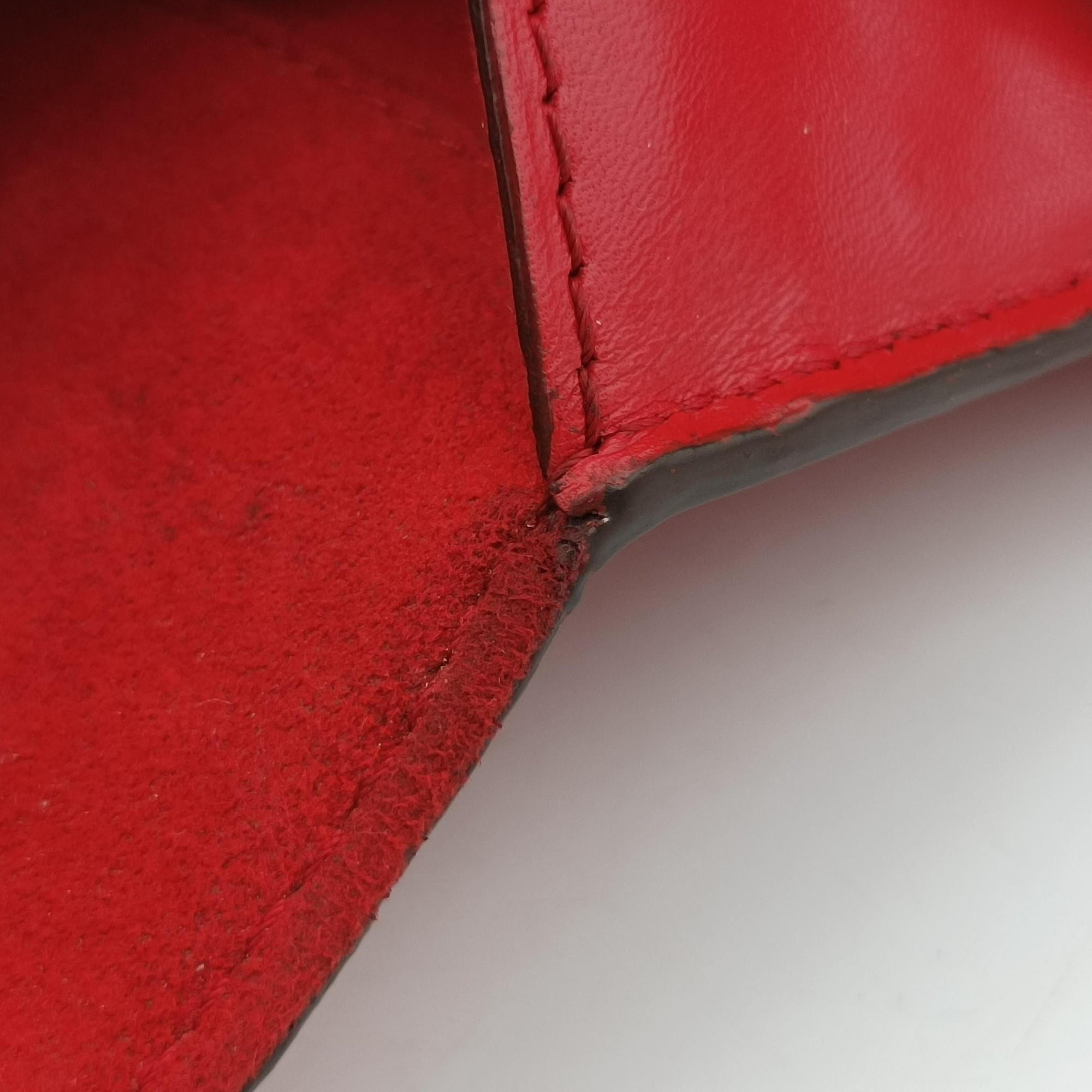Secondhand Louis Vuitton Pochette Louise GM Red leather M94647 shoulderbag | stylenewstar