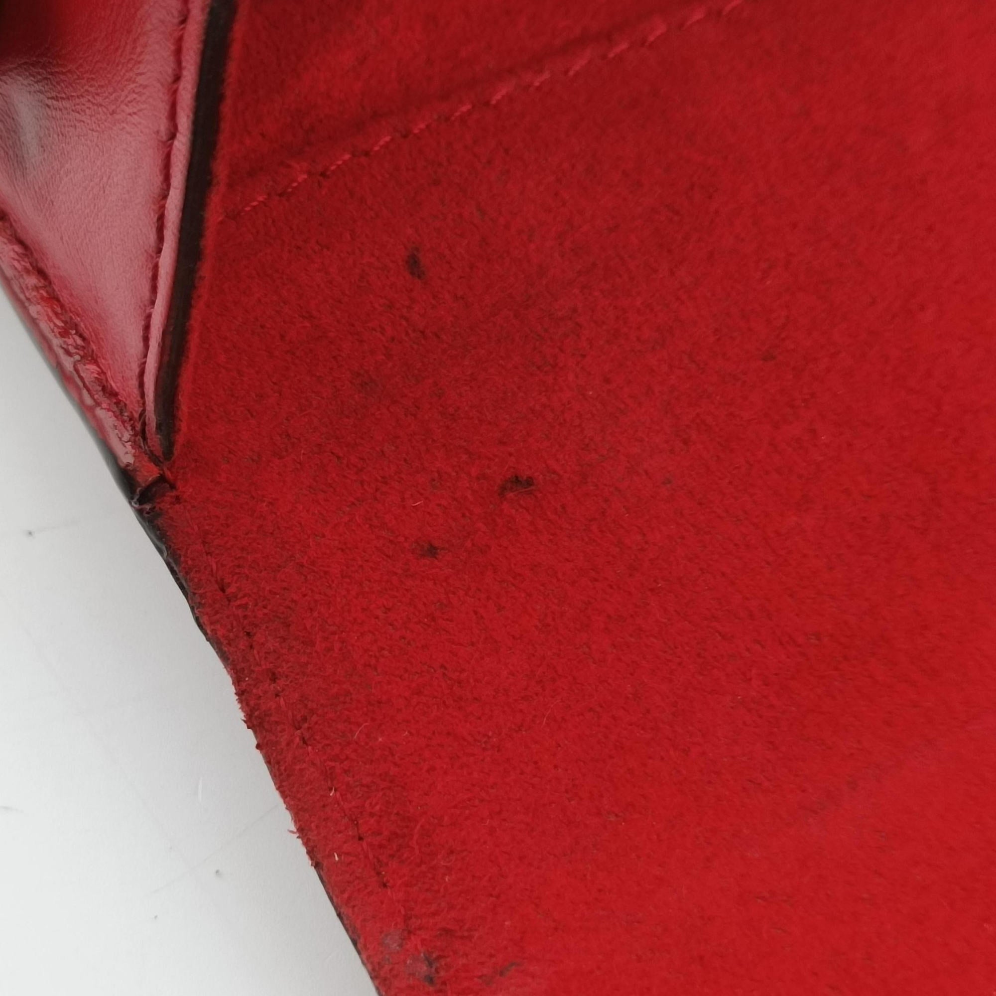 Secondhand Louis Vuitton Pochette Louise GM Red leather M94647 shoulderbag | stylenewstar