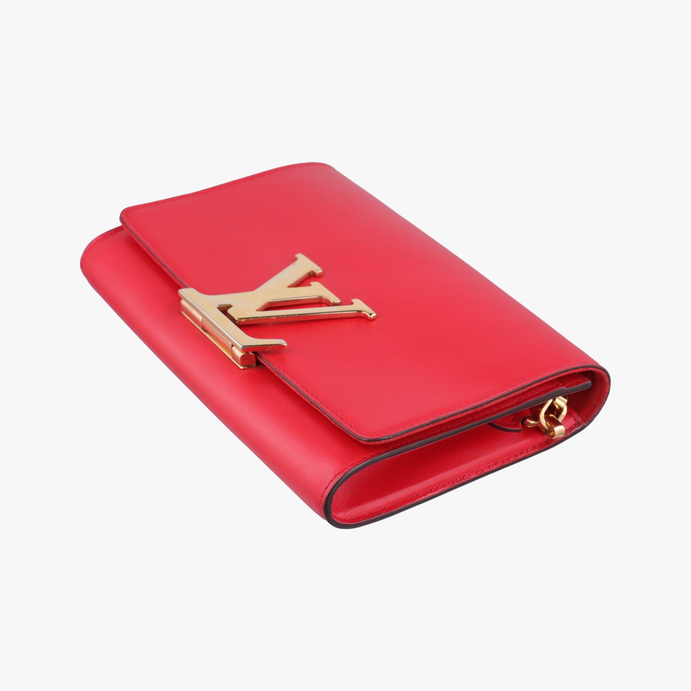 Secondhand Louis Vuitton Pochette Louise GM Red leather M94647 shoulderbag | stylenewstar