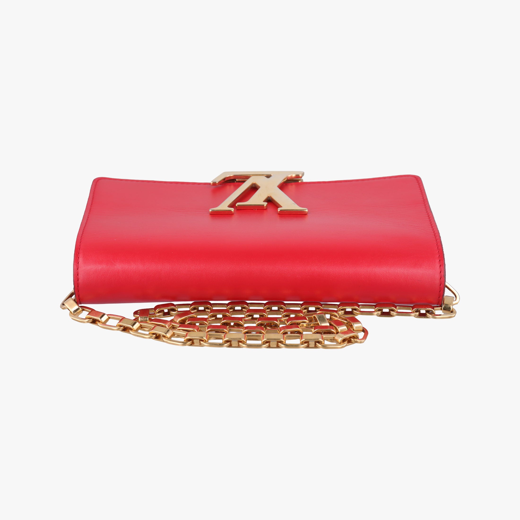 Secondhand Louis Vuitton Pochette Louise GM Red leather M94647 shoulderbag | stylenewstar