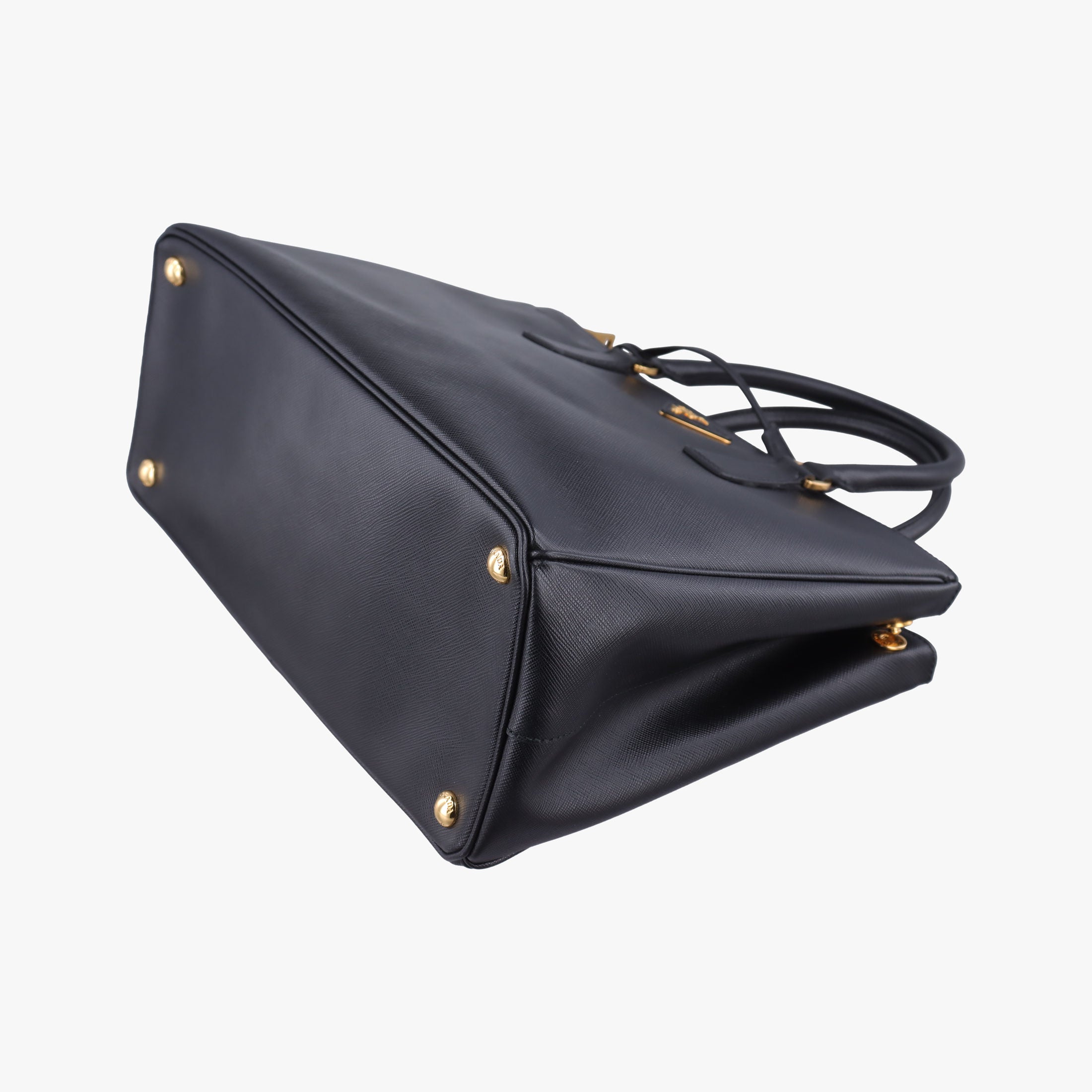 Pre-owned Prada Galleria Black SAFFIANO Leather 1BA274 shoulderbag | stylenewstar